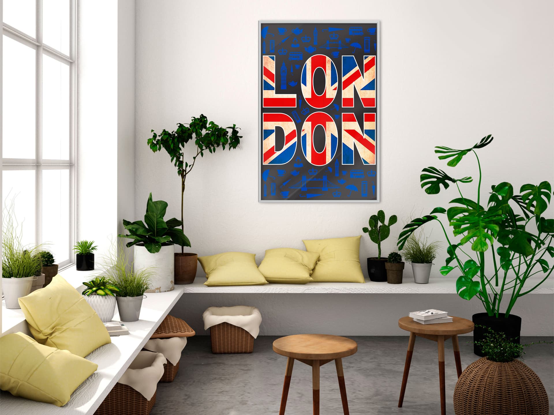 

Plakat - Londyn (rozmiar 40x60, wykończenie Rama biała)
