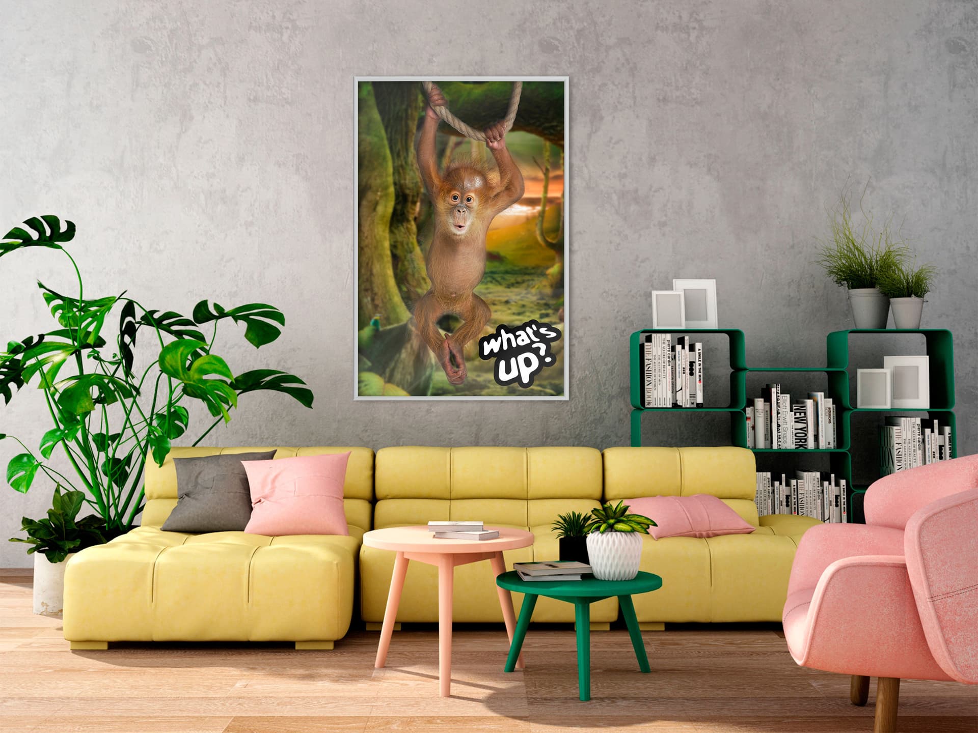 

Plakat - Życie w dżungli (rozmiar 30x45, wykończenie Rama biała)