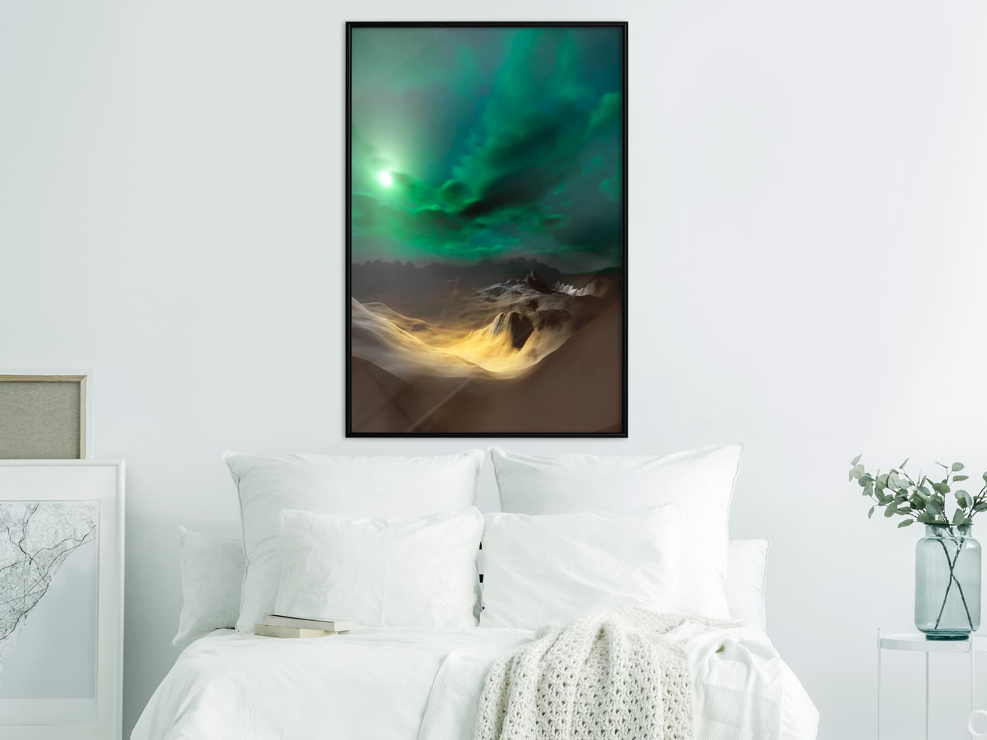 

Plakat - Zielony księżyc (rozmiar 20x30, wykończenie Rama czarna)