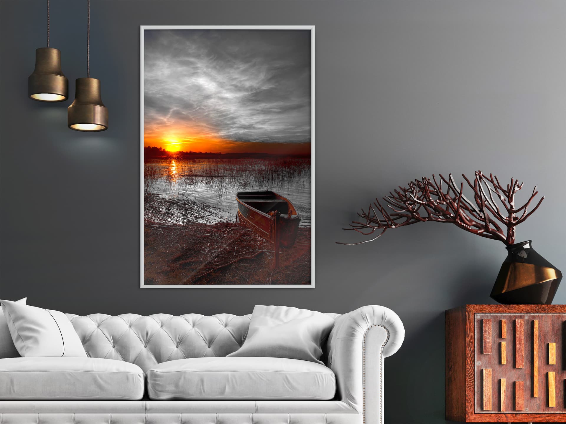 

Plakat - Wschodzące słońce (rozmiar 20x30, wykończenie Rama biała)