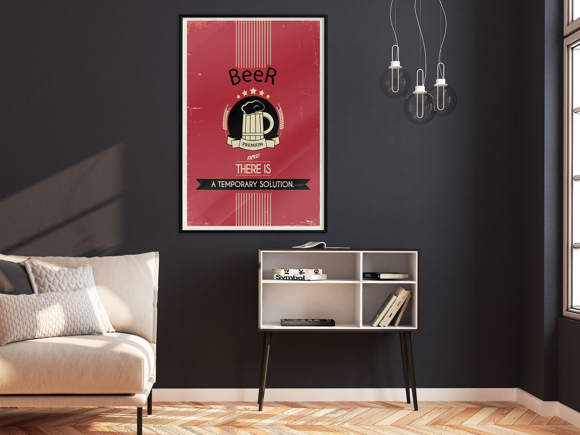 

Plakat - Tymczasowe rozwiązanie (rozmiar 20x30, wykończenie Rama czarna)