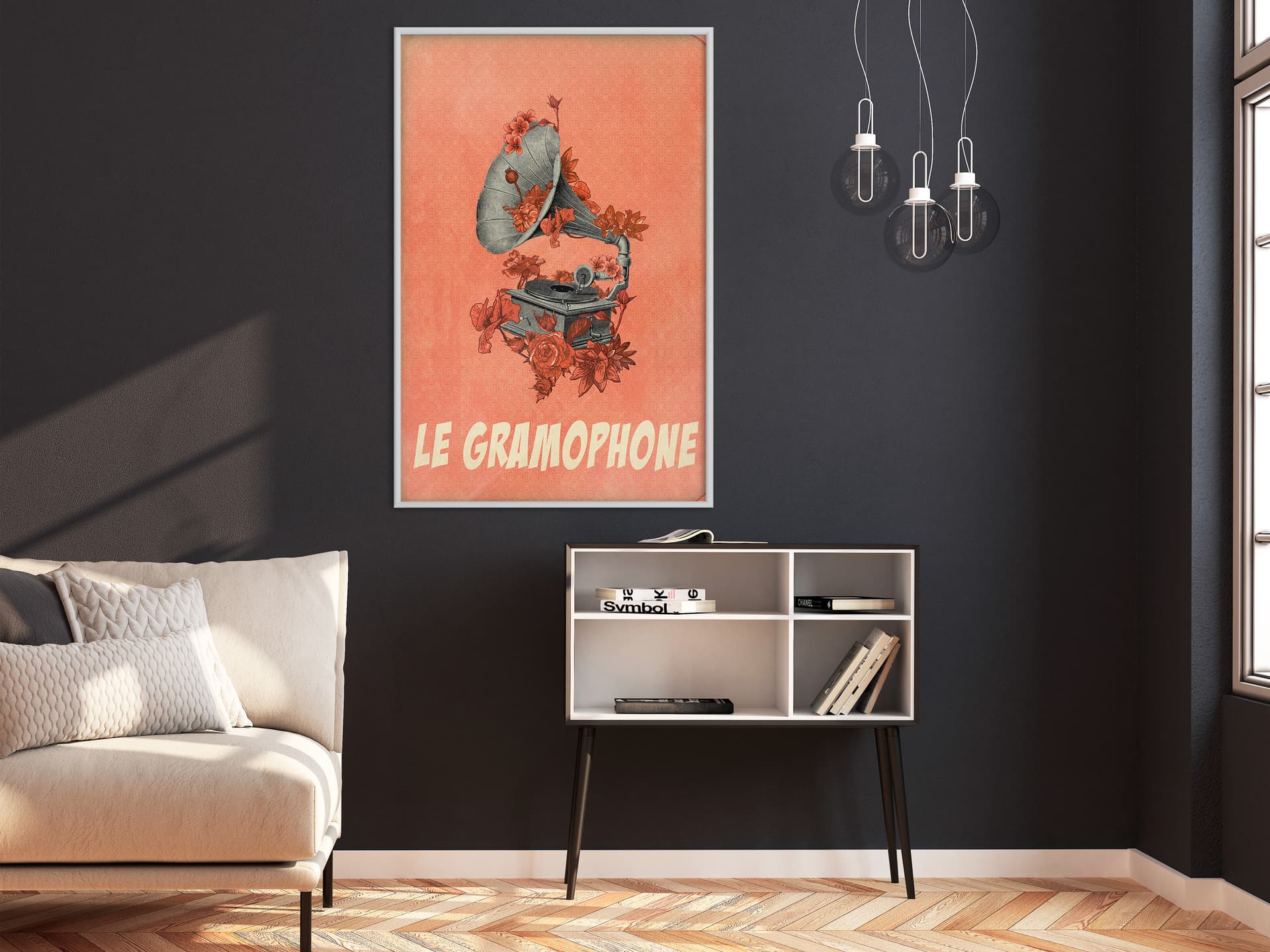 

Plakat - Muzyka retro (rozmiar 40x60, wykończenie Rama biała)