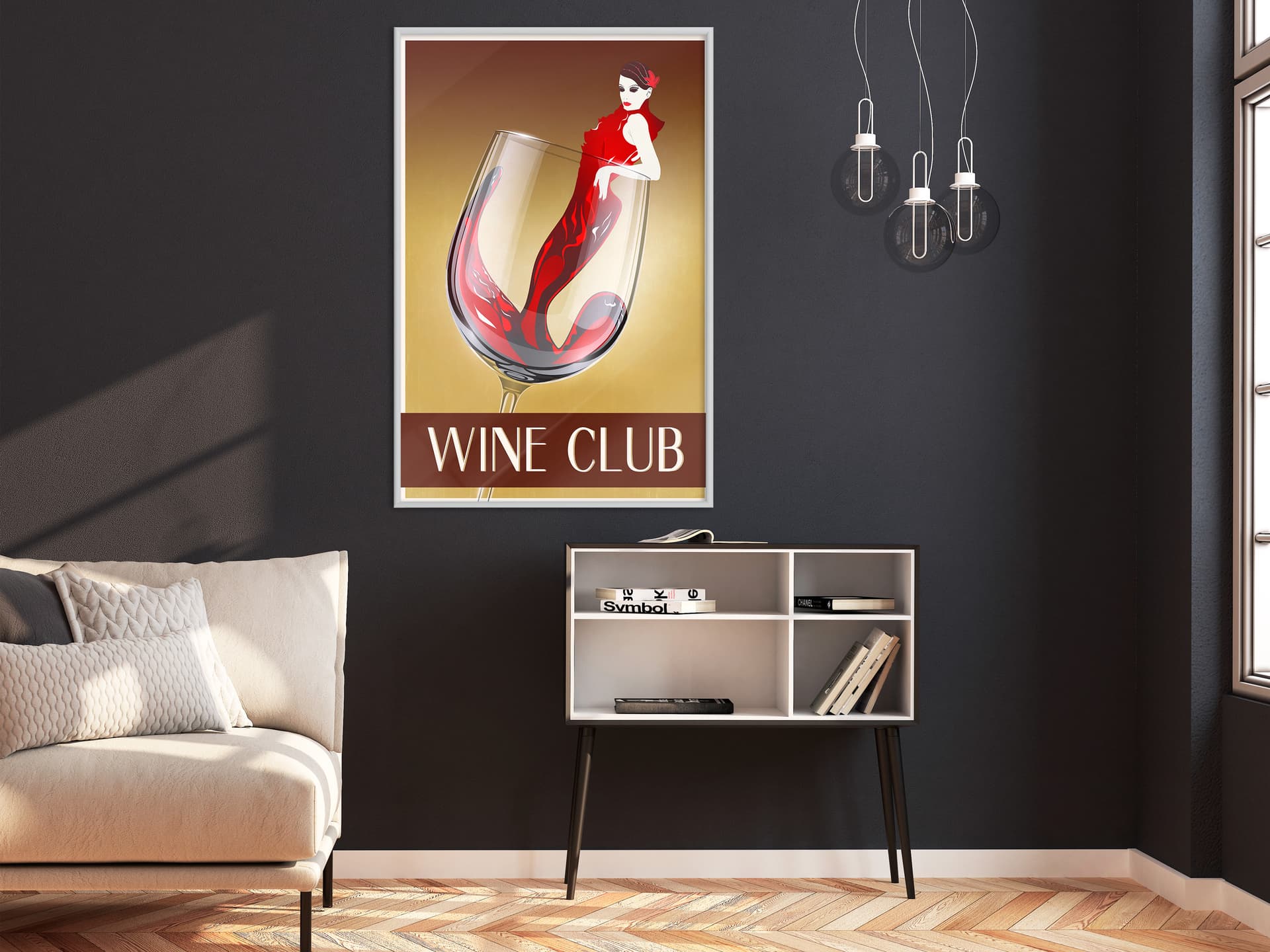 

Plakat - Kobieta jest jak wino (rozmiar 30x45, wykończenie Rama biała)