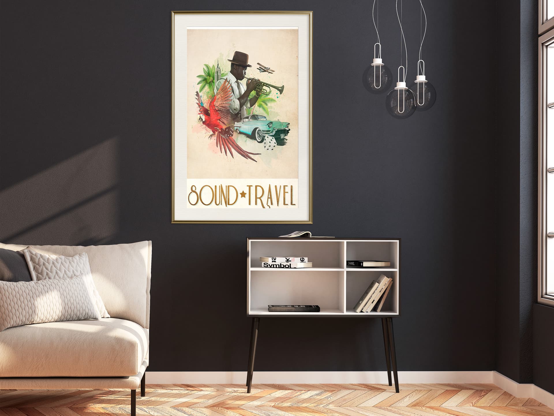 

Plakat - Egzotyczna podróż (rozmiar 30x45, wykończenie Rama złota z passe-partout)