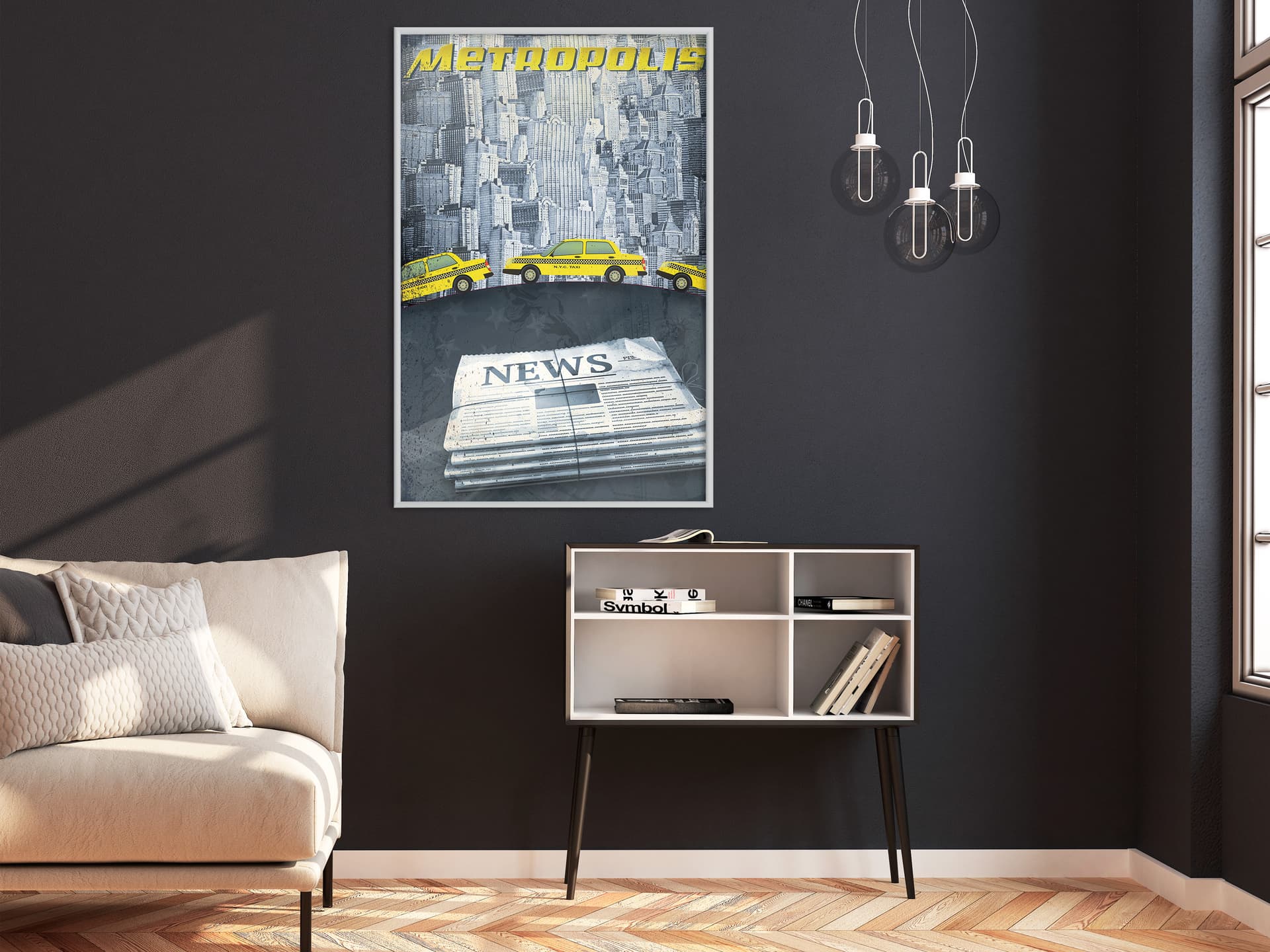 

Plakat - Metropolis News (rozmiar 20x30, wykończenie Rama biała)