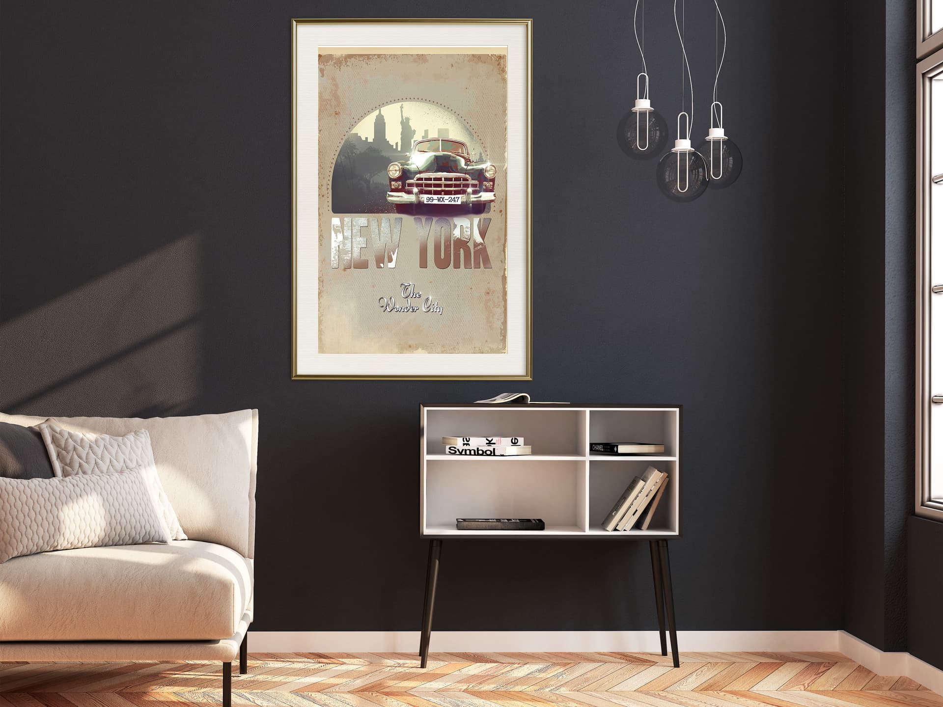 

Plakat - Wielkie Jabłko (rozmiar 20x30, wykończenie Rama złota z passe-partout)