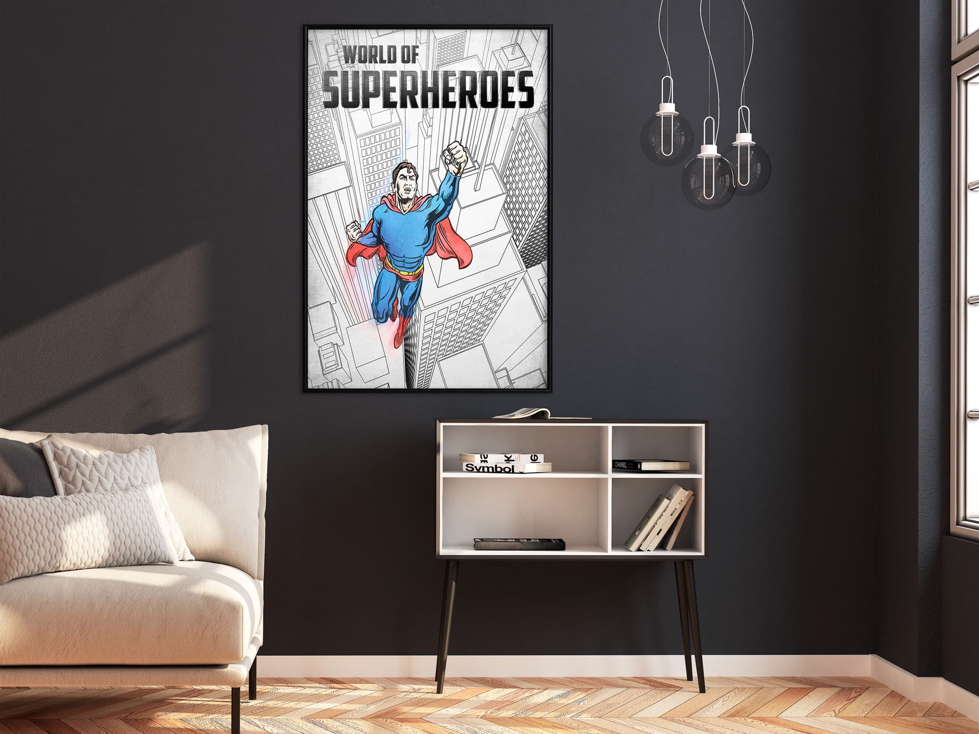 

Plakat - Superbohater (rozmiar 30x45, wykończenie Rama czarna)