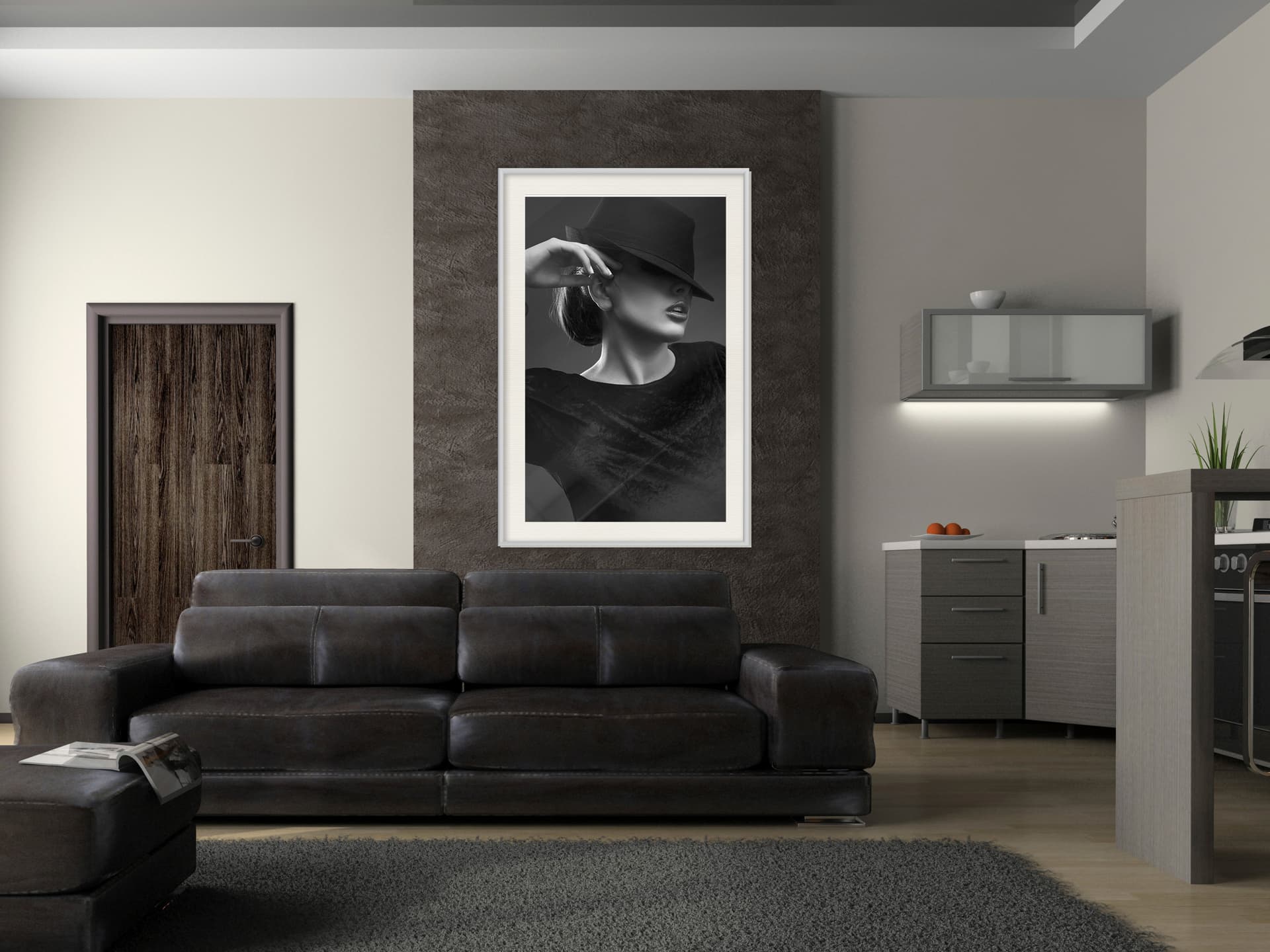 

Plakat - Kokietka (rozmiar 20x30, wykończenie Rama biała z passe-partout)