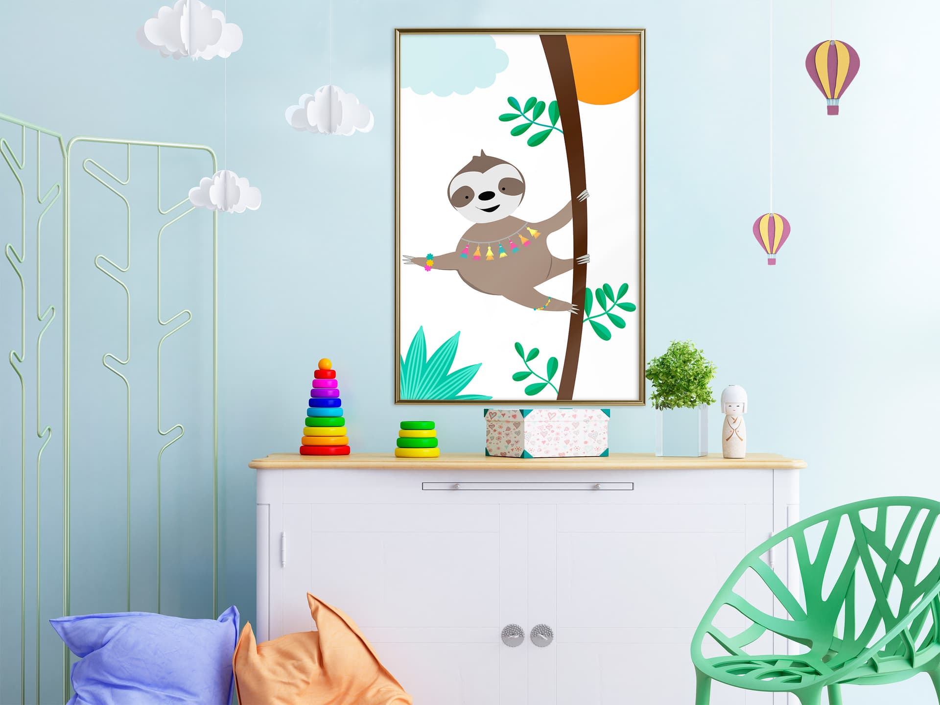 

Plakat - Leniwe życie (rozmiar 20x30, wykończenie Rama złota)