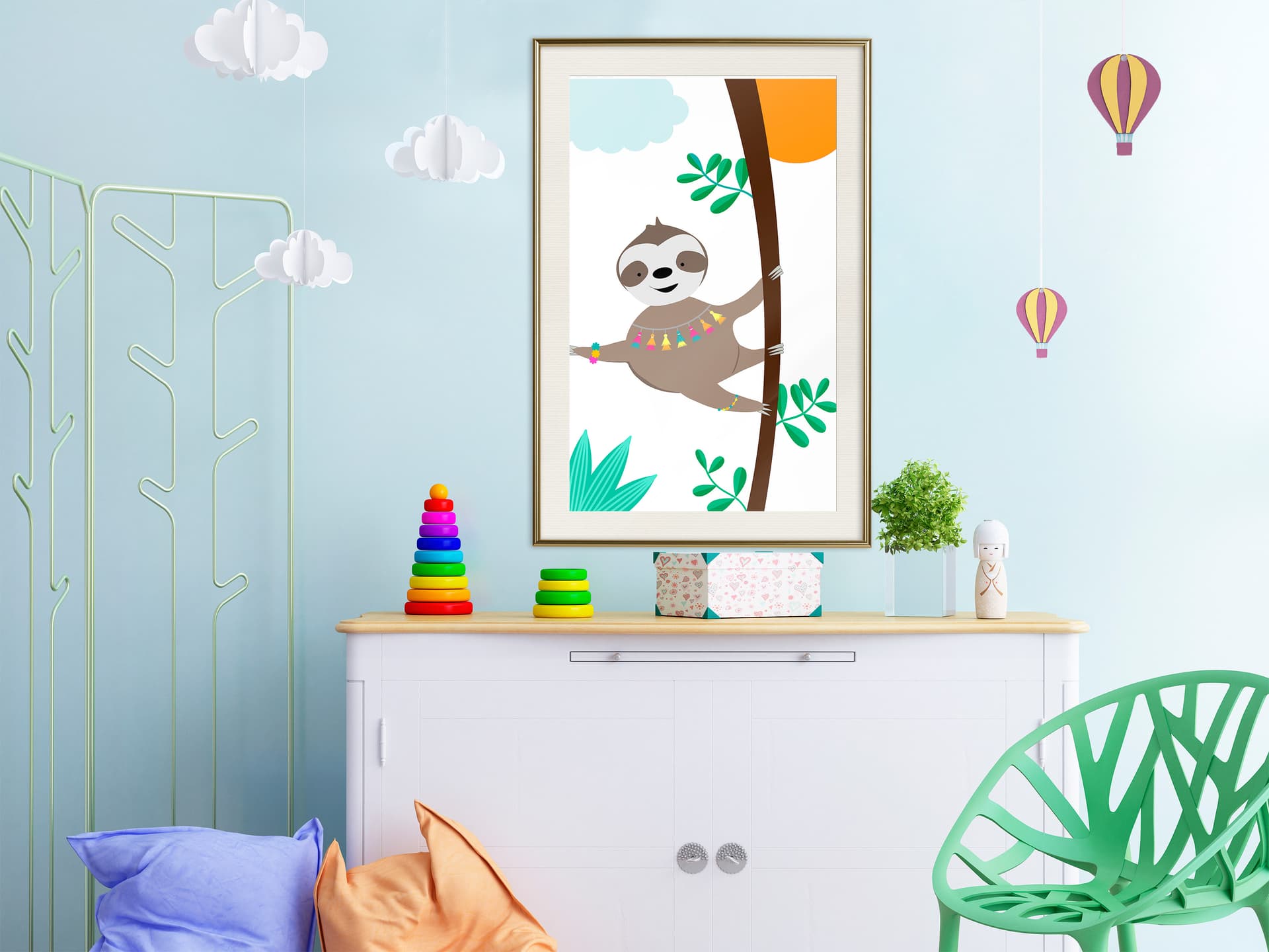

Plakat - Leniwe życie (rozmiar 40x60, wykończenie Rama złota z passe-partout)