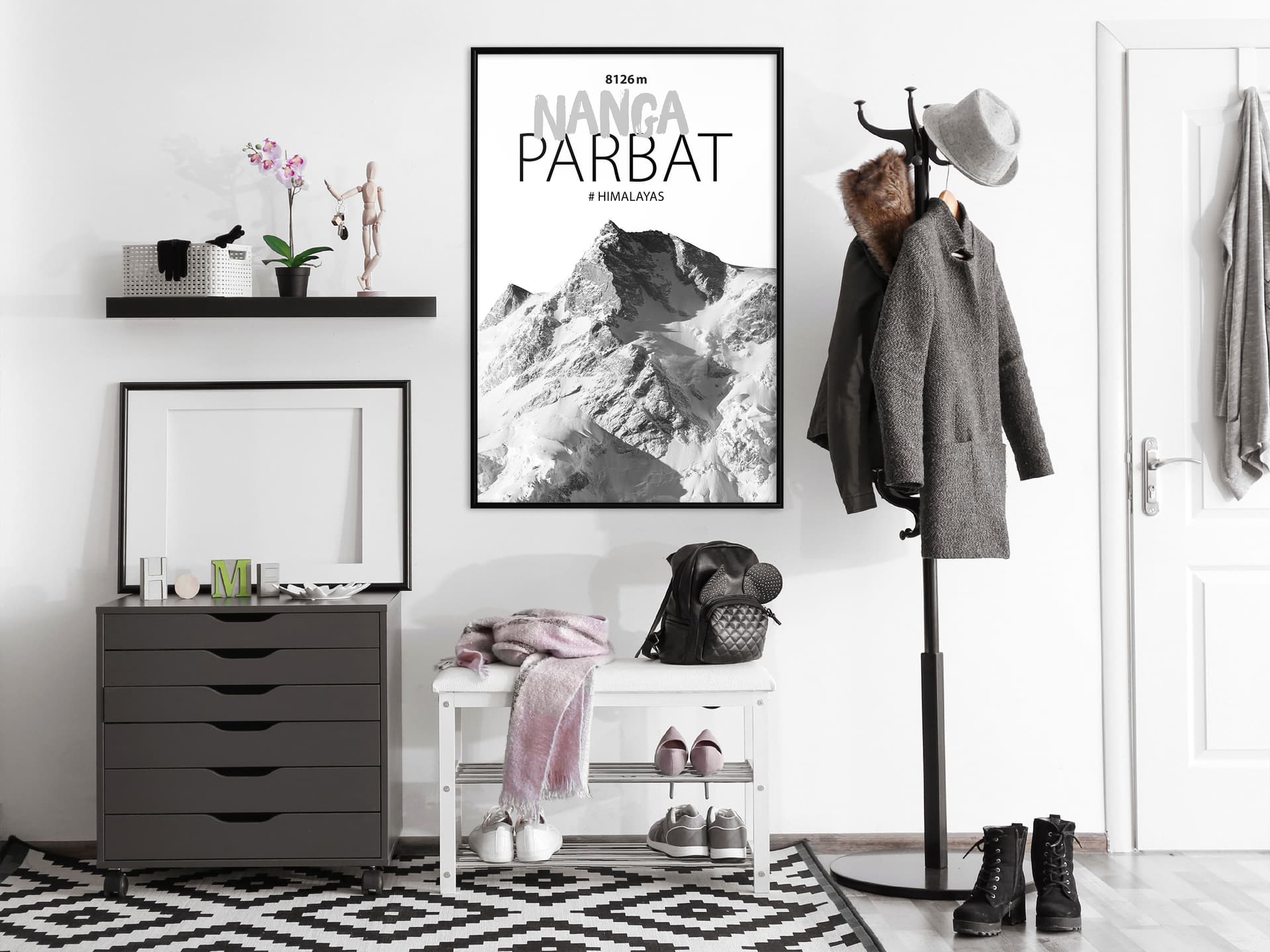 

Plakat - Szczyty świata: Nanga Parbat (rozmiar 20x30, wykończenie Rama czarna)