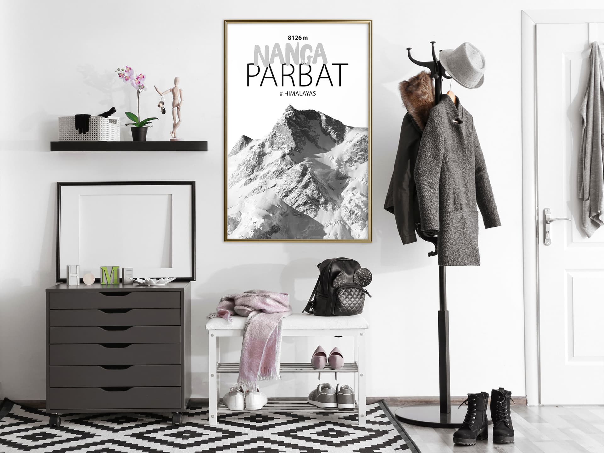 

Plakat - Szczyty świata: Nanga Parbat (rozmiar 30x45, wykończenie Rama złota)