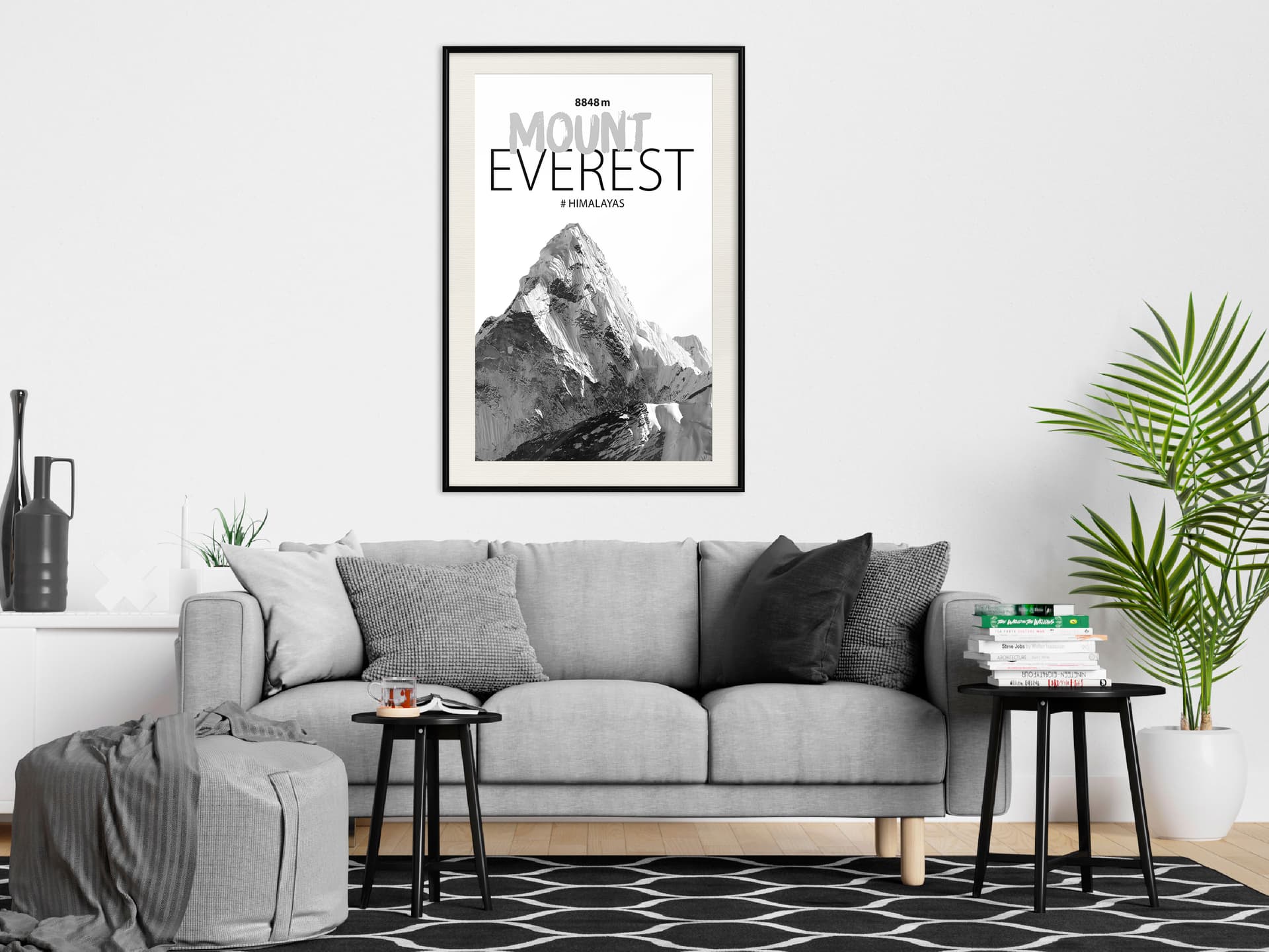 

Plakat - Szczyty świata: Mount Everest (rozmiar 20x30, wykończenie Rama czarna z passe-partout)