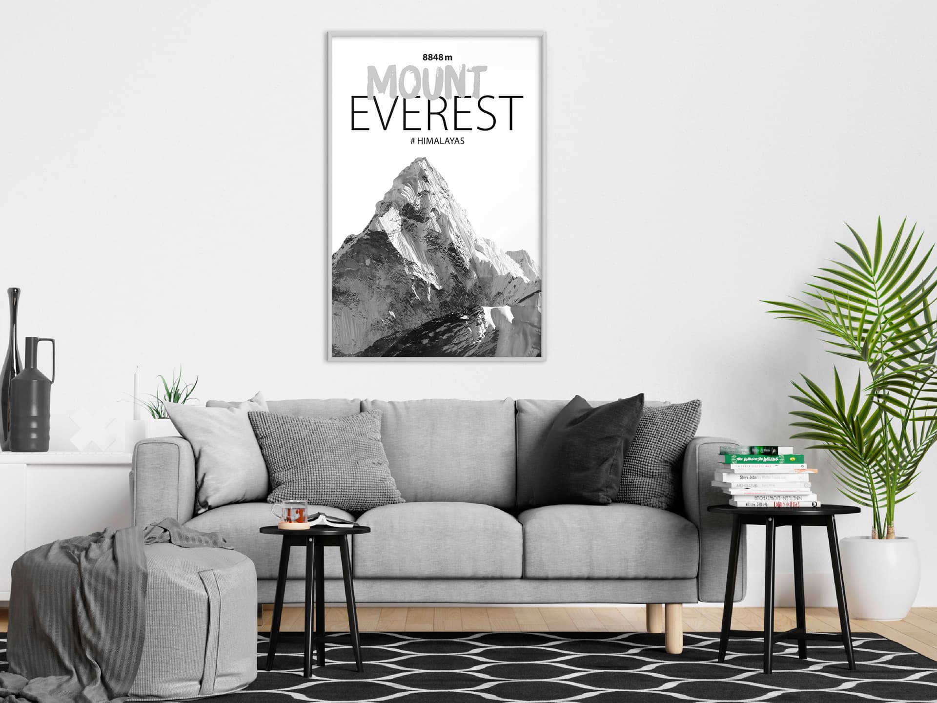 

Plakat - Szczyty świata: Mount Everest (rozmiar 20x30, wykończenie Rama biała)