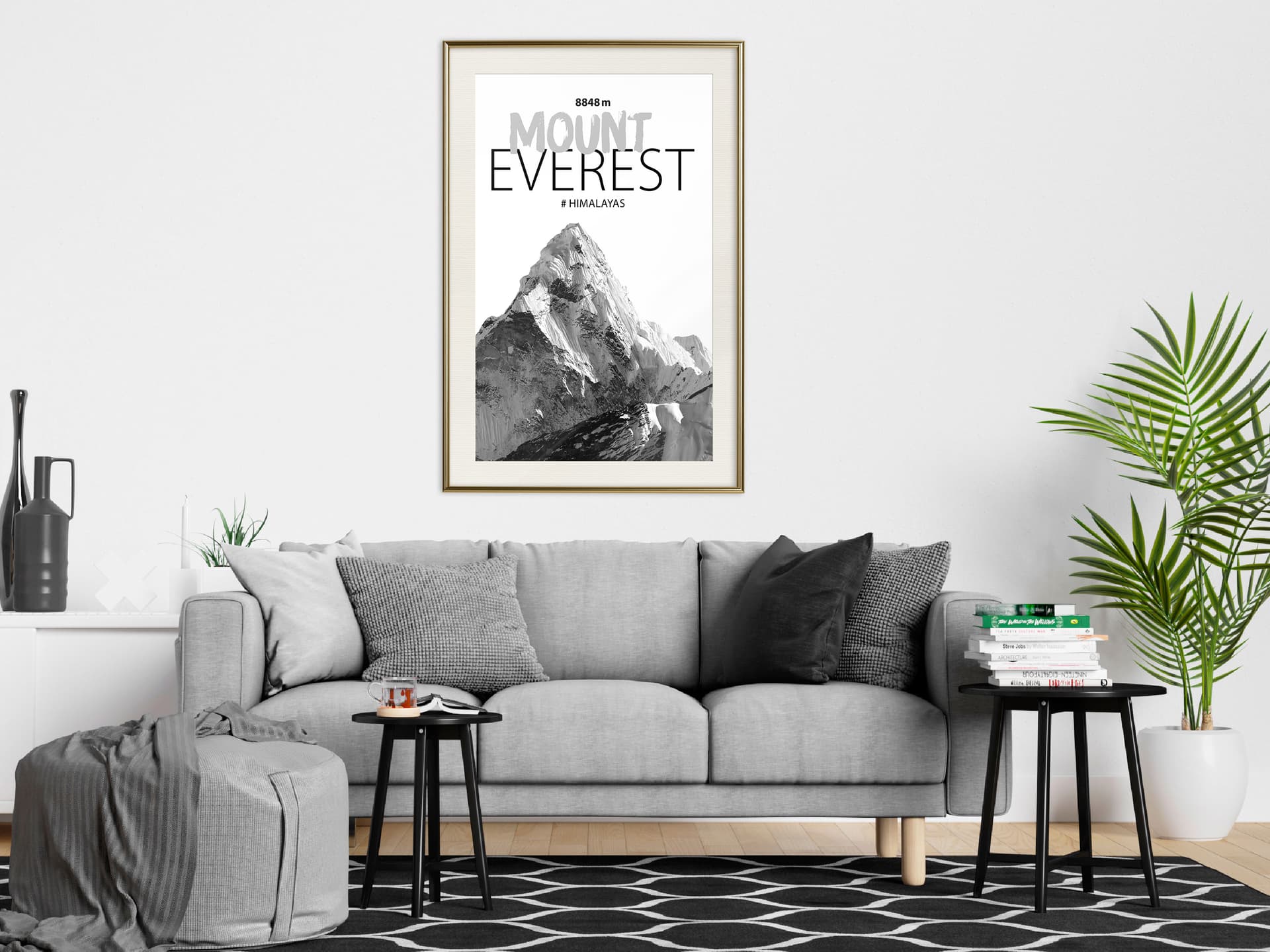 

Plakat - Szczyty świata: Mount Everest (rozmiar 20x30, wykończenie Rama złota z passe-partout)