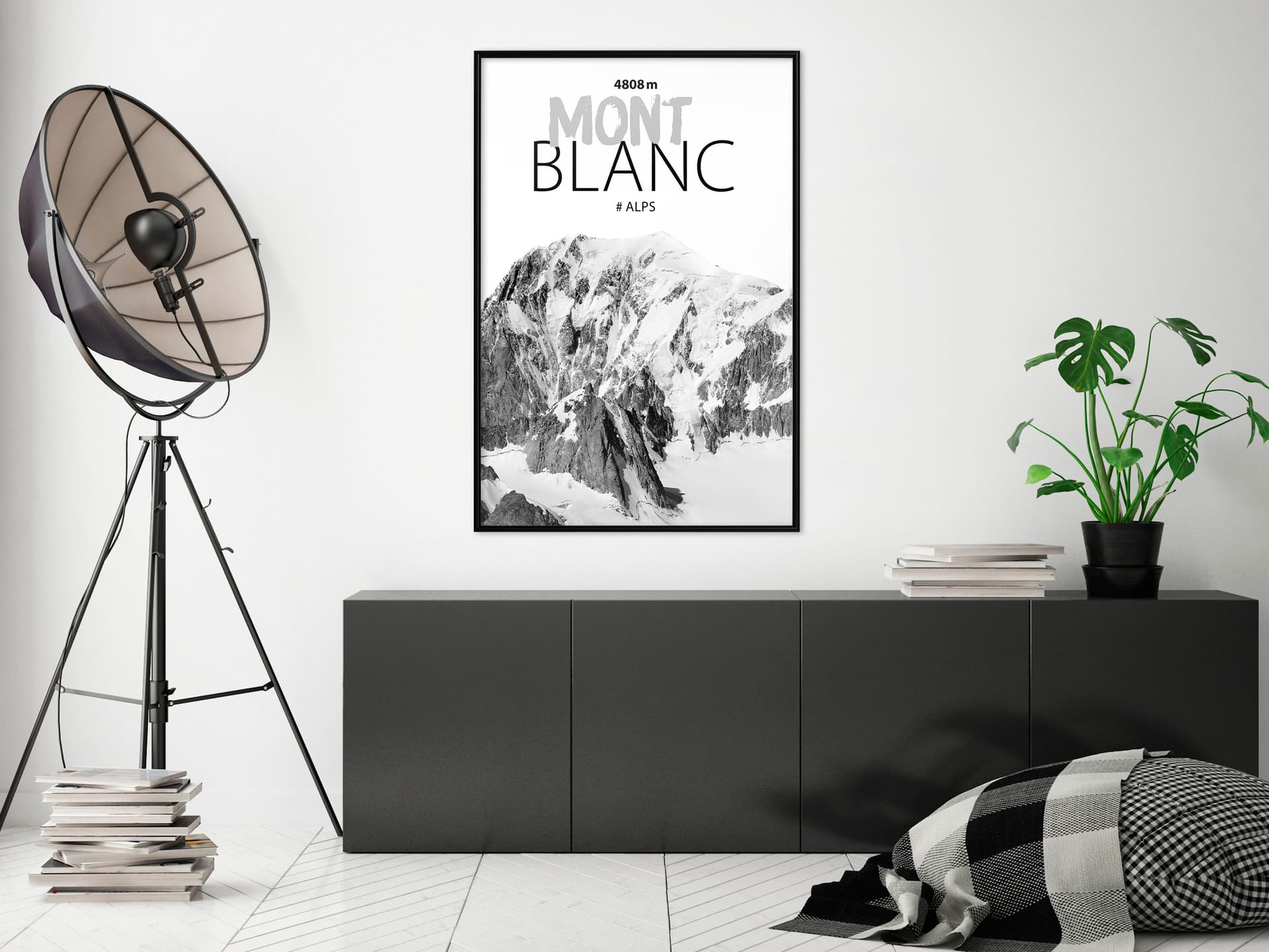 

Plakat - Szczyty świata: Mont Blanc (rozmiar 40x60, wykończenie Rama czarna)