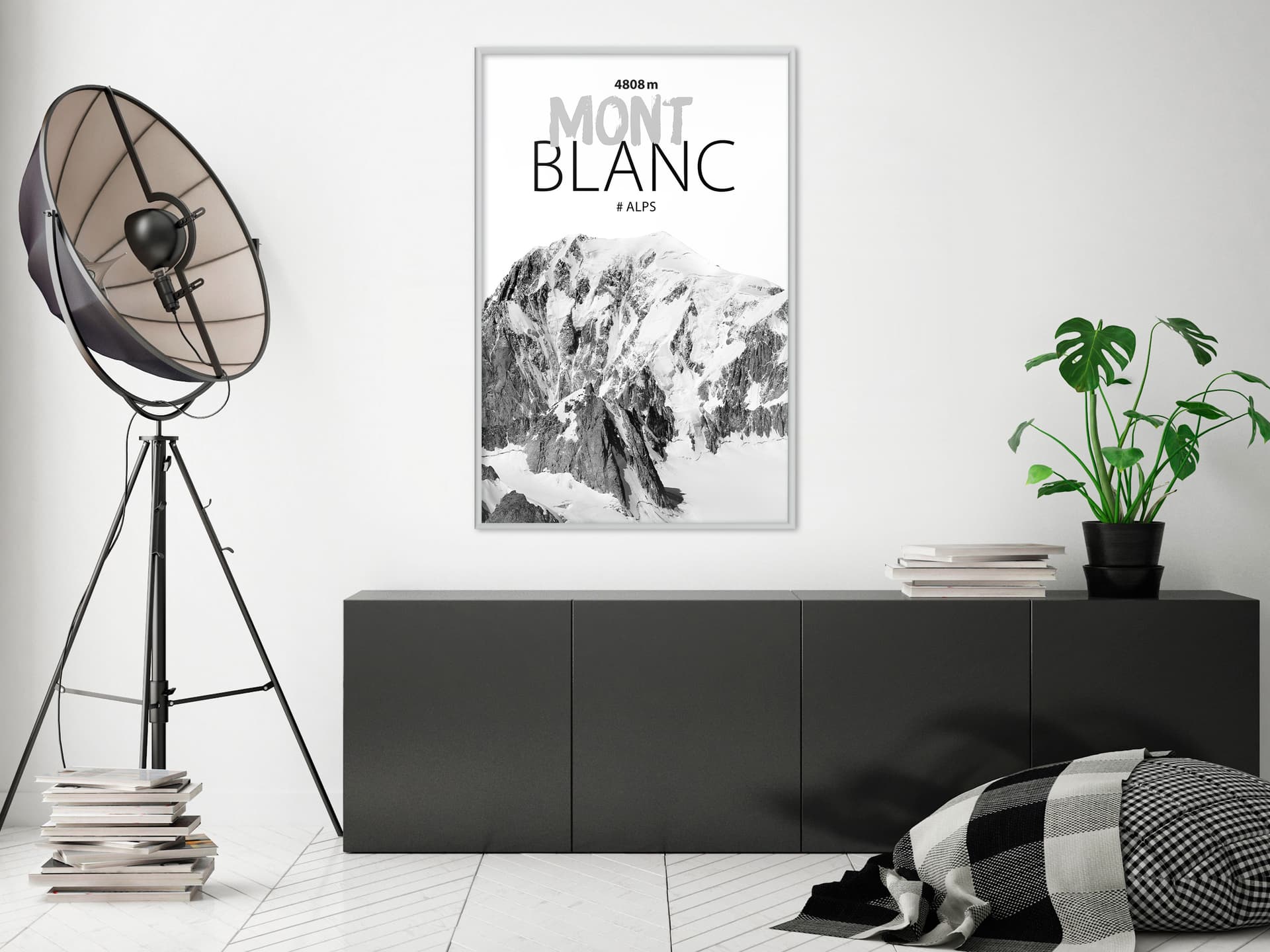 

Plakat - Szczyty świata: Mont Blanc (rozmiar 40x60, wykończenie Rama biała)