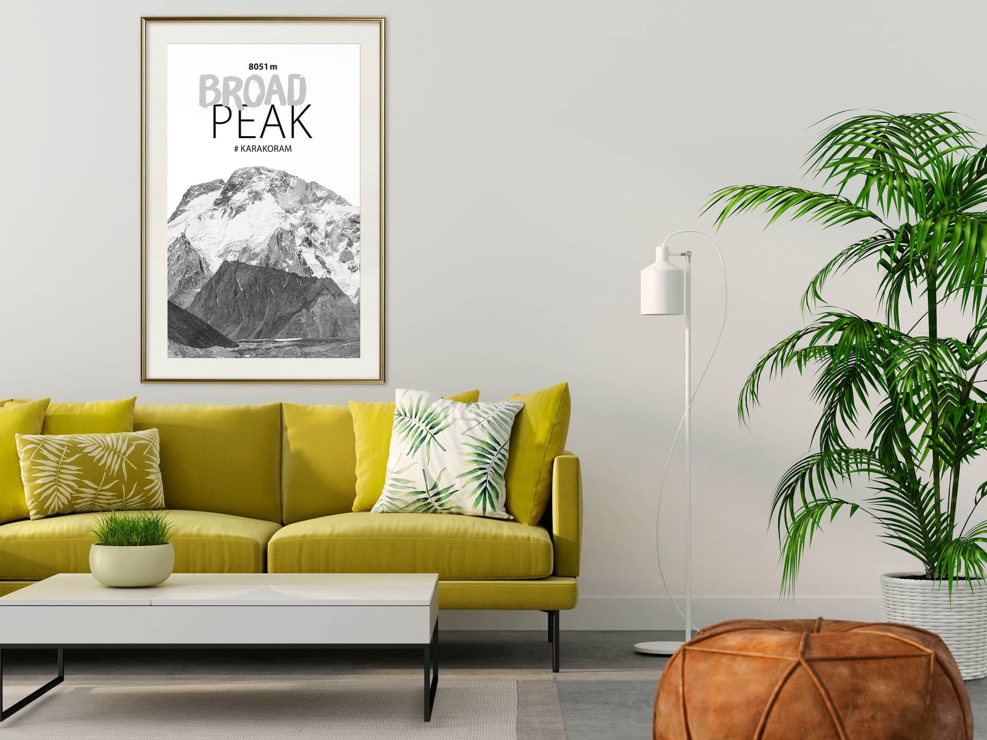 

Plakat - Szczyty świata: Broad Peak (rozmiar 30x45, wykończenie Rama złota z passe-partout)