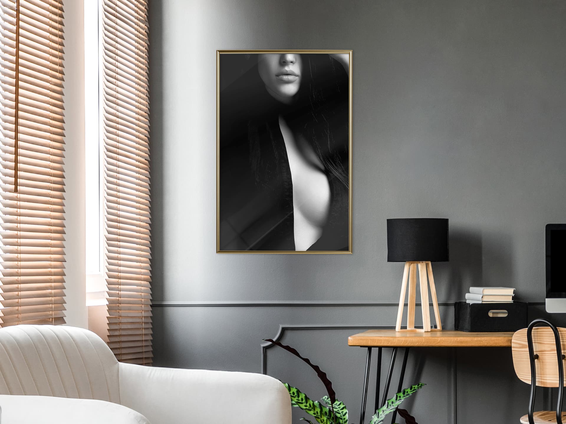 

Plakat - Klasyczna czerń (rozmiar 20x30, wykończenie Rama złota)