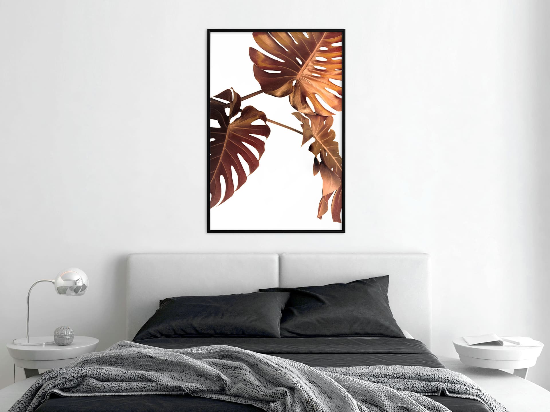 

Plakat - Miedziana monstera (rozmiar 20x30, wykończenie Rama czarna)