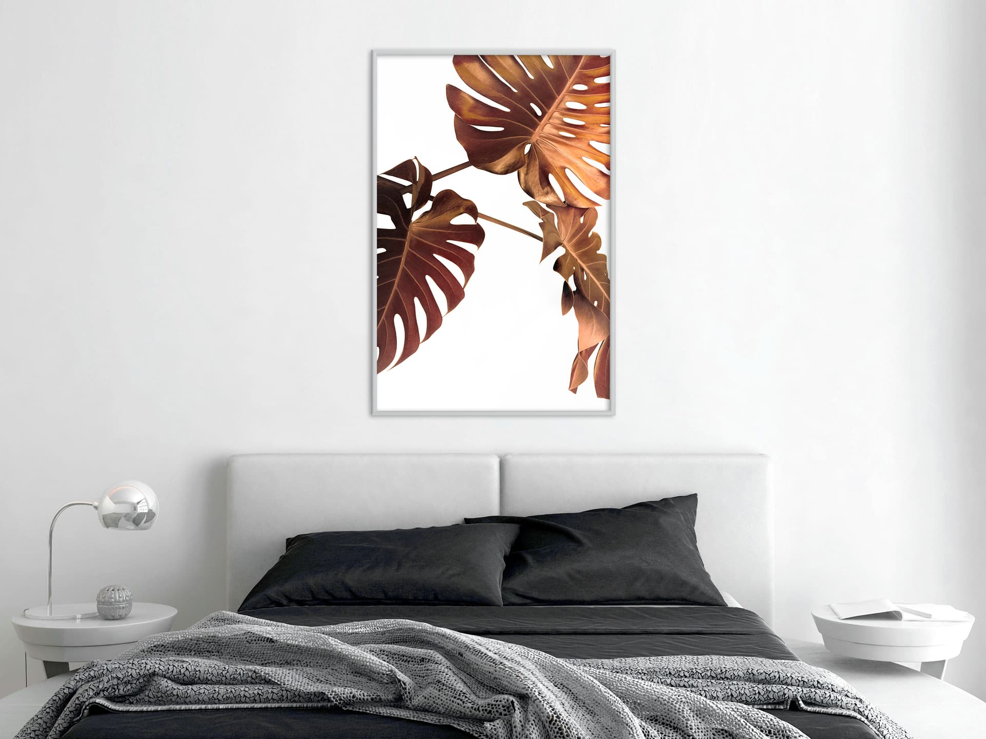

Plakat - Miedziana monstera (rozmiar 20x30, wykończenie Rama biała)