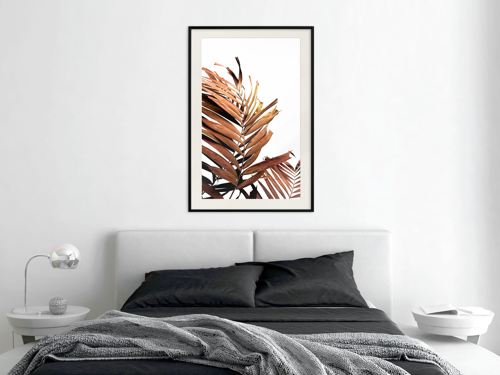 

Plakat - Miedziana palma (rozmiar 30x45, wykończenie Rama czarna z passe-partout)
