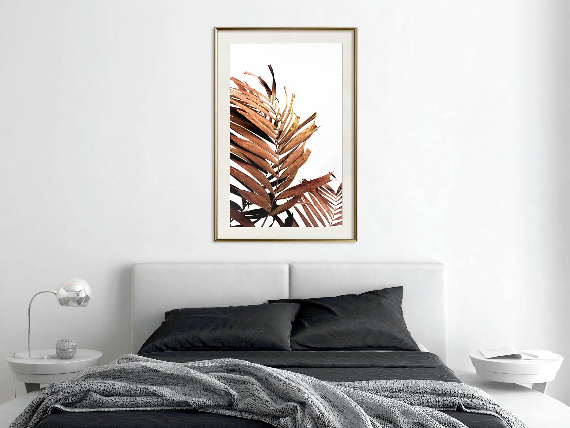 

Plakat - Miedziana palma (rozmiar 30x45, wykończenie Rama złota z passe-partout)