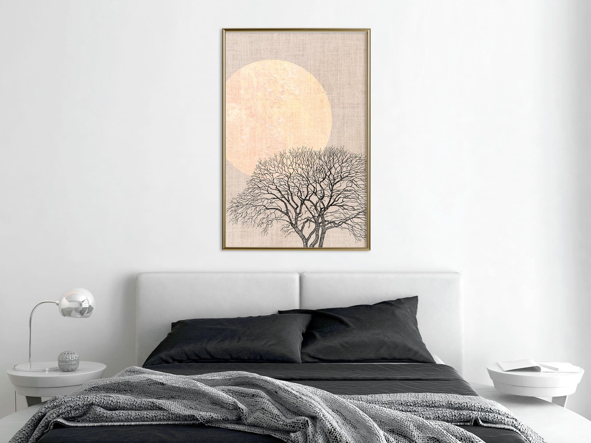 

Plakat - Drzewo o poranku (rozmiar 20x30, wykończenie Rama złota)