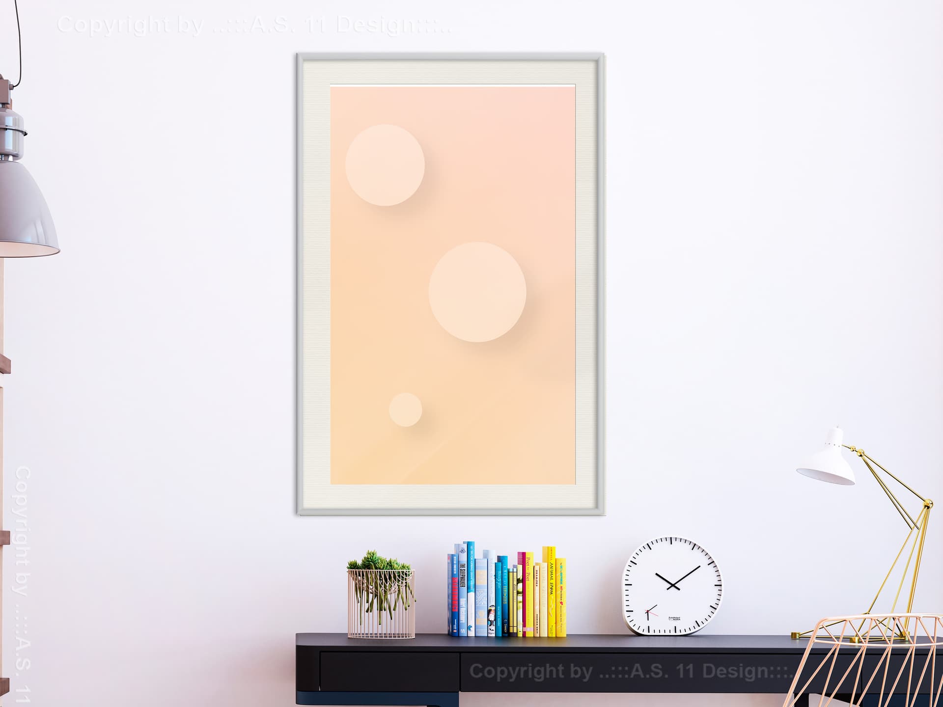 

Plakat - Pastelowa bliskość (rozmiar 40x60, wykończenie Rama biała z passe-partout)