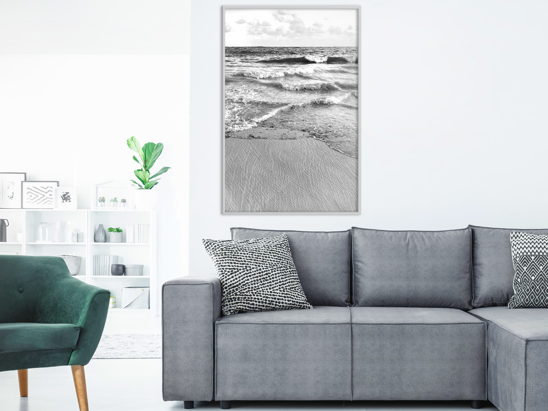 

Plakat - Nad morzem (rozmiar 20x30, wykończenie Rama biała)