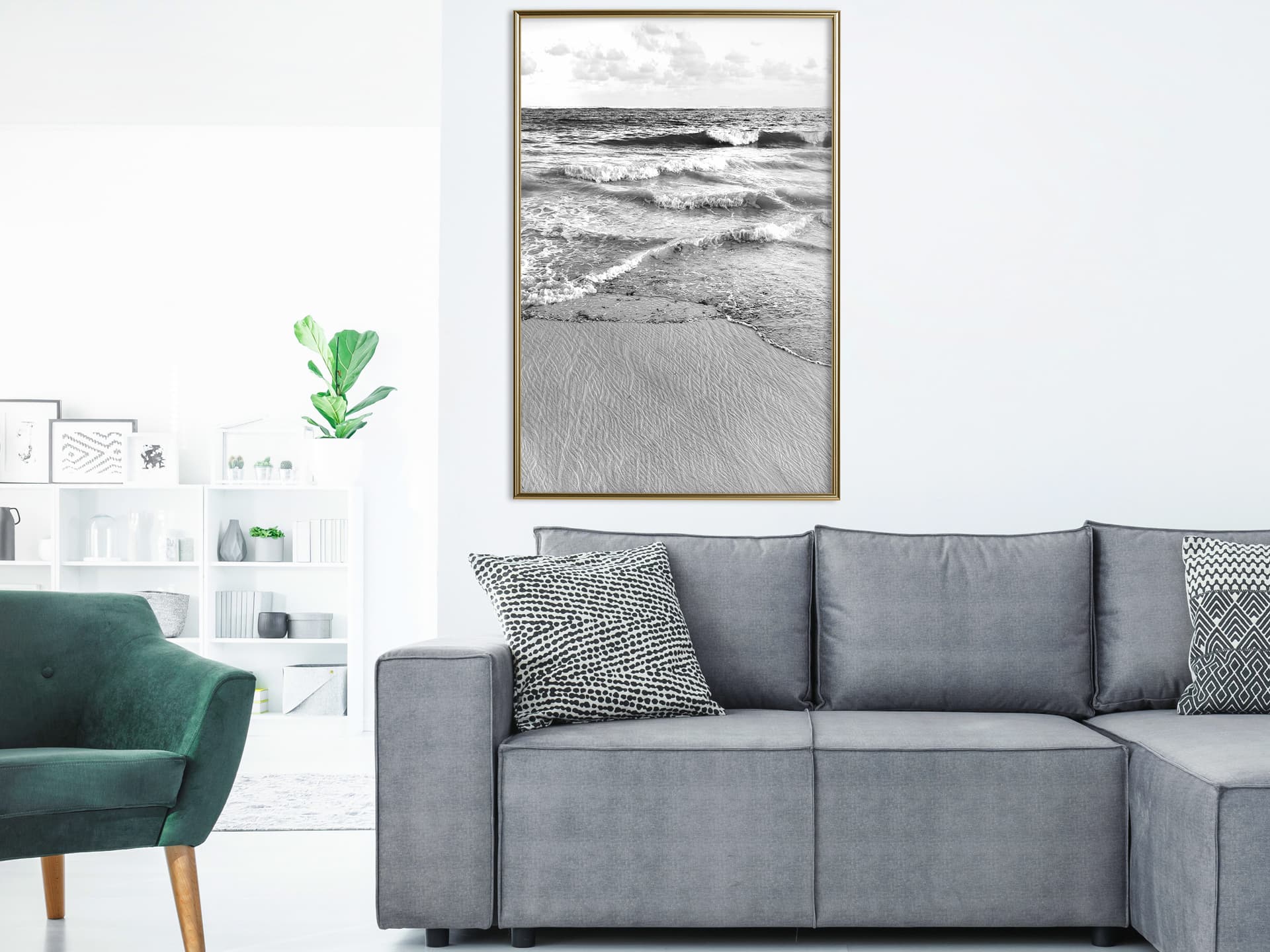 

Plakat - Nad morzem (rozmiar 20x30, wykończenie Rama złota)
