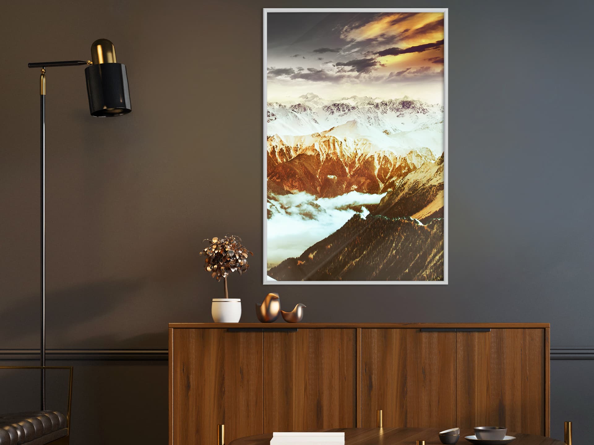 

Plakat - Górska kraina (rozmiar 30x45, wykończenie Rama biała)