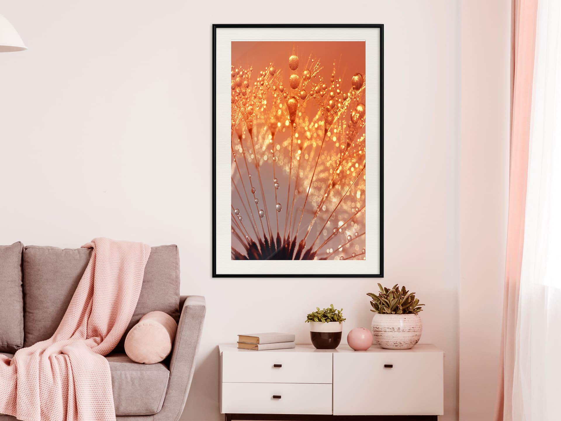 

Plakat - Pomarańczowy powiew lata (rozmiar 30x45, wykończenie Rama czarna z passe-partout)