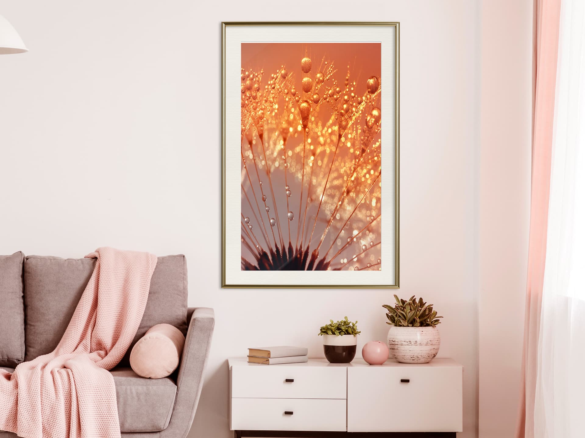 

Plakat - Pomarańczowy powiew lata (rozmiar 20x30, wykończenie Rama złota z passe-partout)