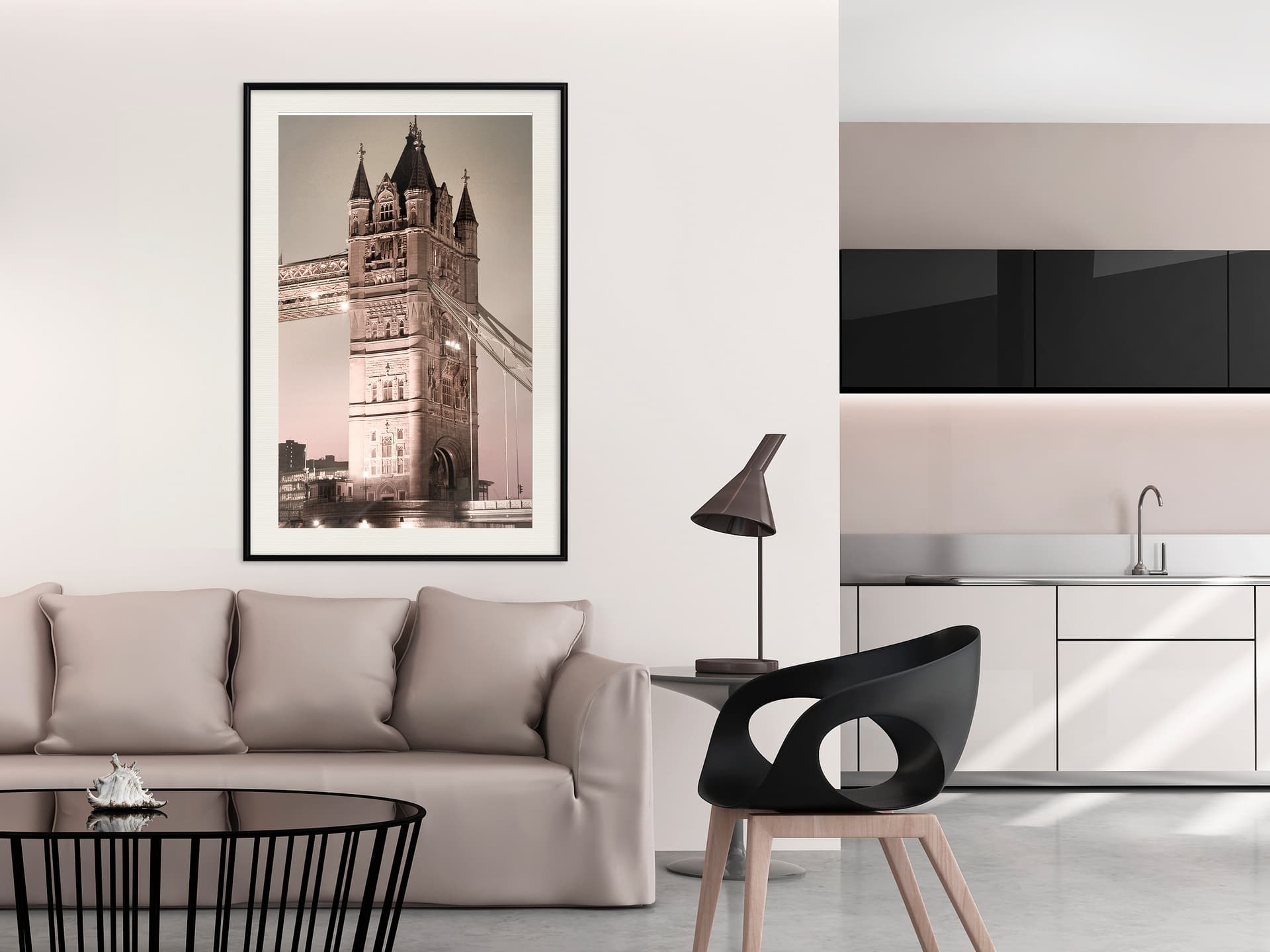 

Plakat - Symbol Londynu (rozmiar 30x45, wykończenie Rama czarna z passe-partout)