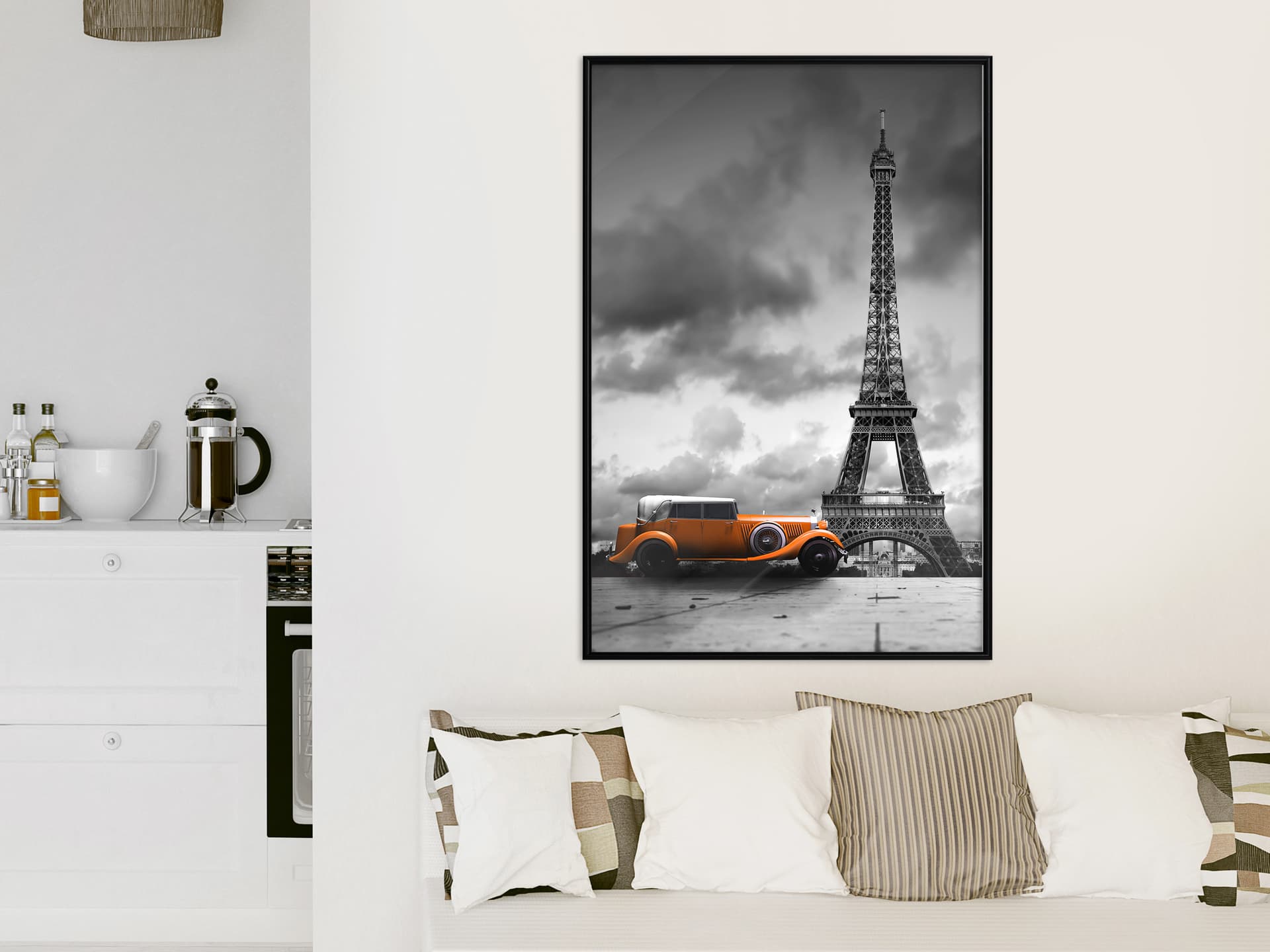 

Plakat - Pod wieżą Eiffla (rozmiar 20x30, wykończenie Rama czarna)