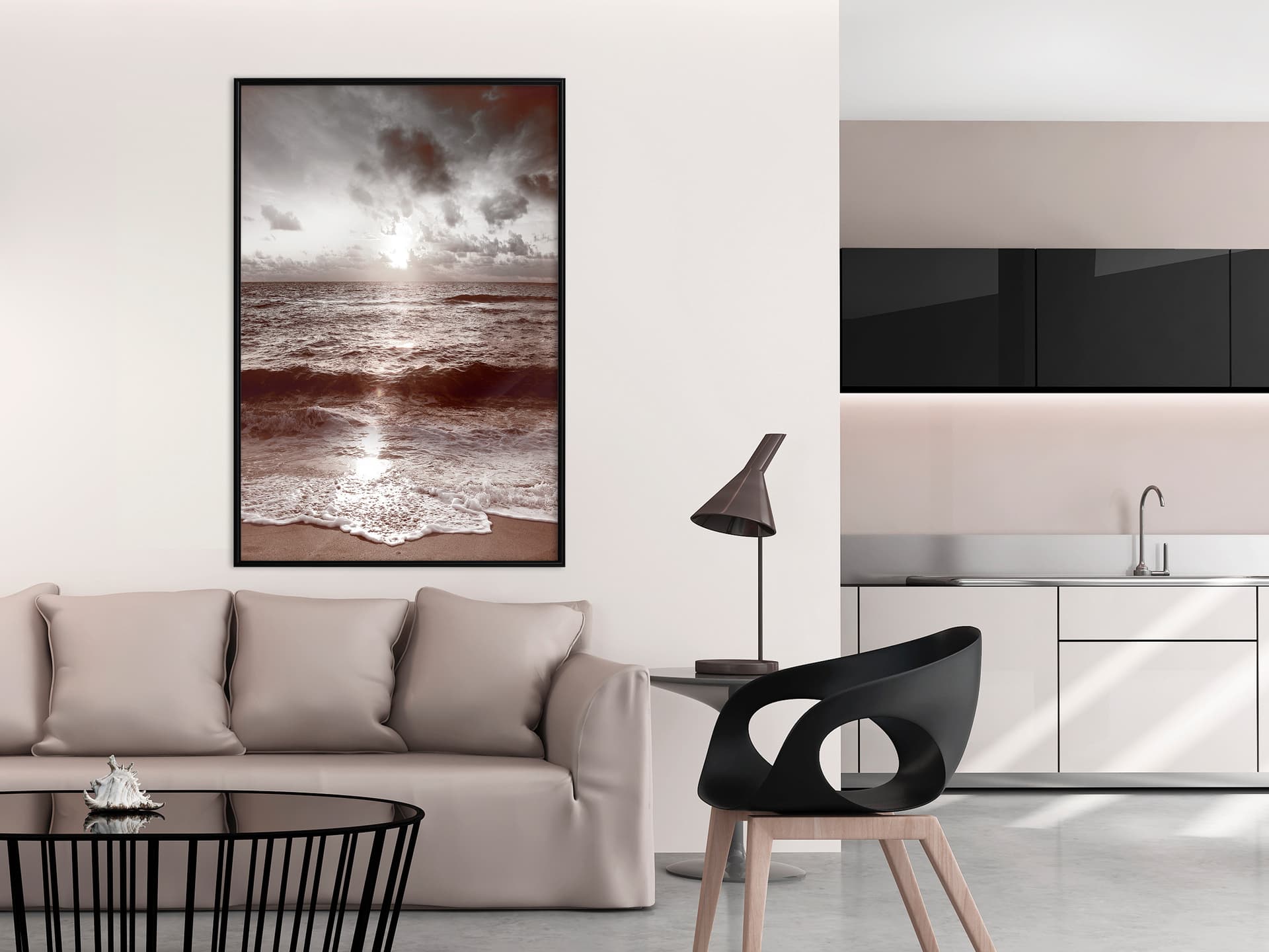 

Plakat - Szept morza (rozmiar 30x45, wykończenie Rama czarna)