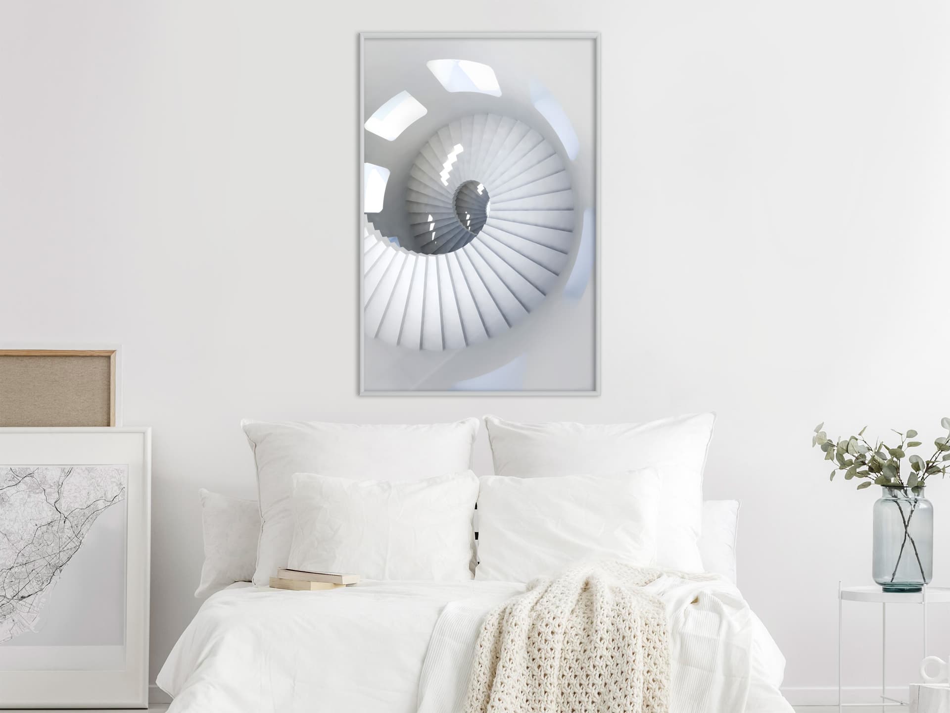 

Plakat - Spiralne schody (rozmiar 30x45, wykończenie Rama biała)