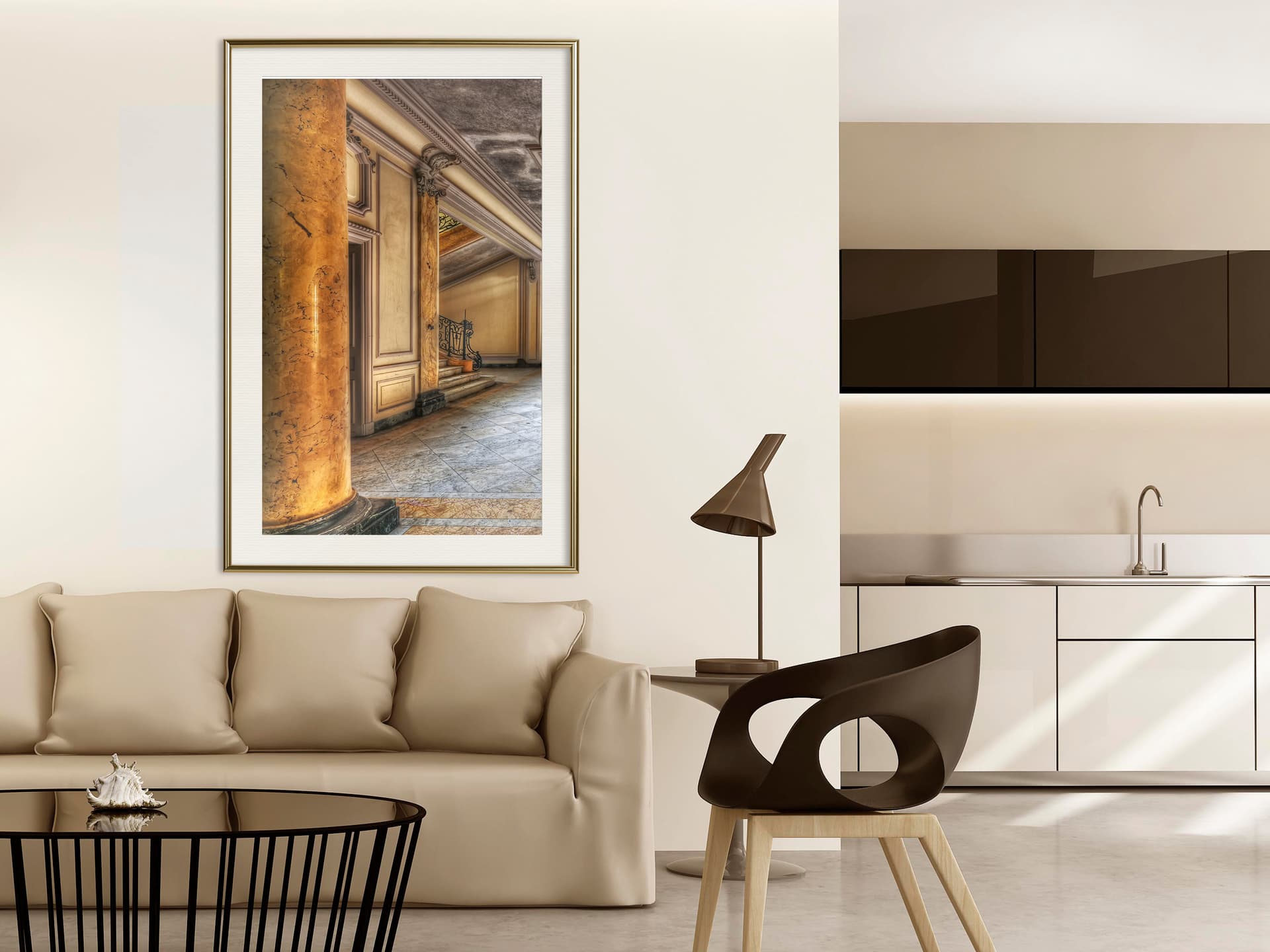 

Plakat - Foyer (rozmiar 30x45, wykończenie Rama złota z passe-partout)