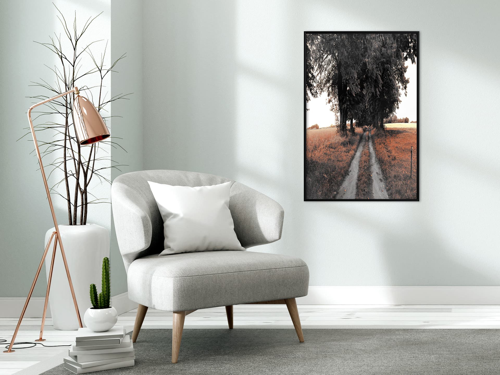 

Plakat - Polna dróżka (rozmiar 40x60, wykończenie Rama czarna)