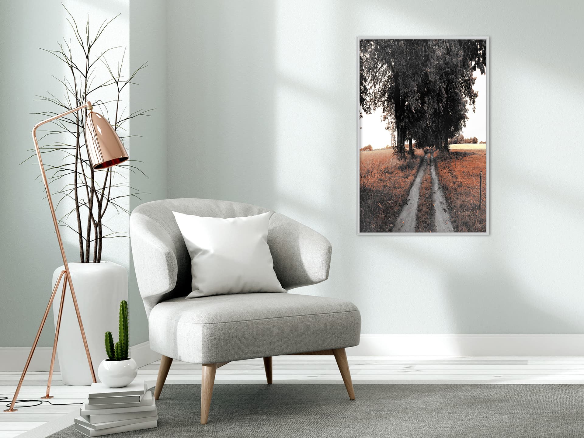 

Plakat - Polna dróżka (rozmiar 30x45, wykończenie Rama biała)