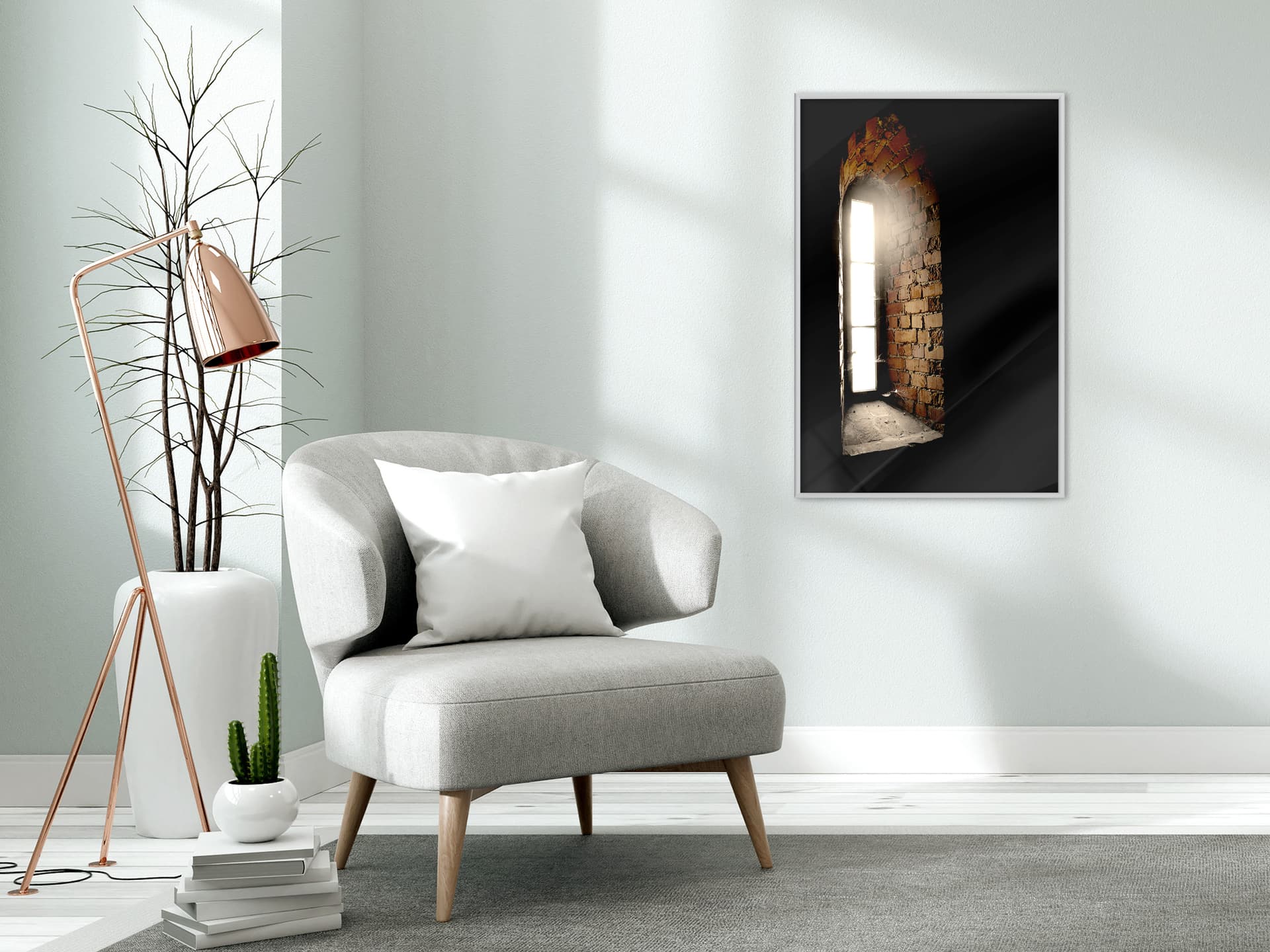 

Plakat - Okno na świat (rozmiar 30x45, wykończenie Rama biała)