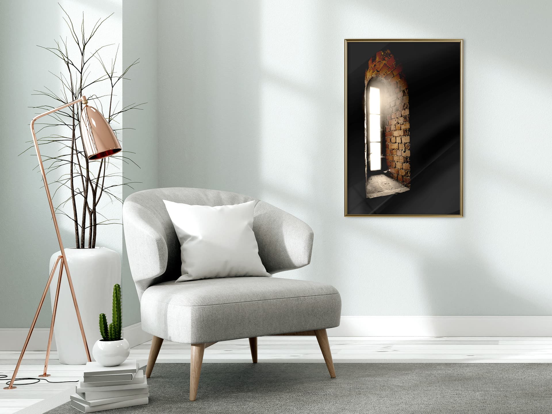 

Plakat - Okno na świat (rozmiar 30x45, wykończenie Rama złota)