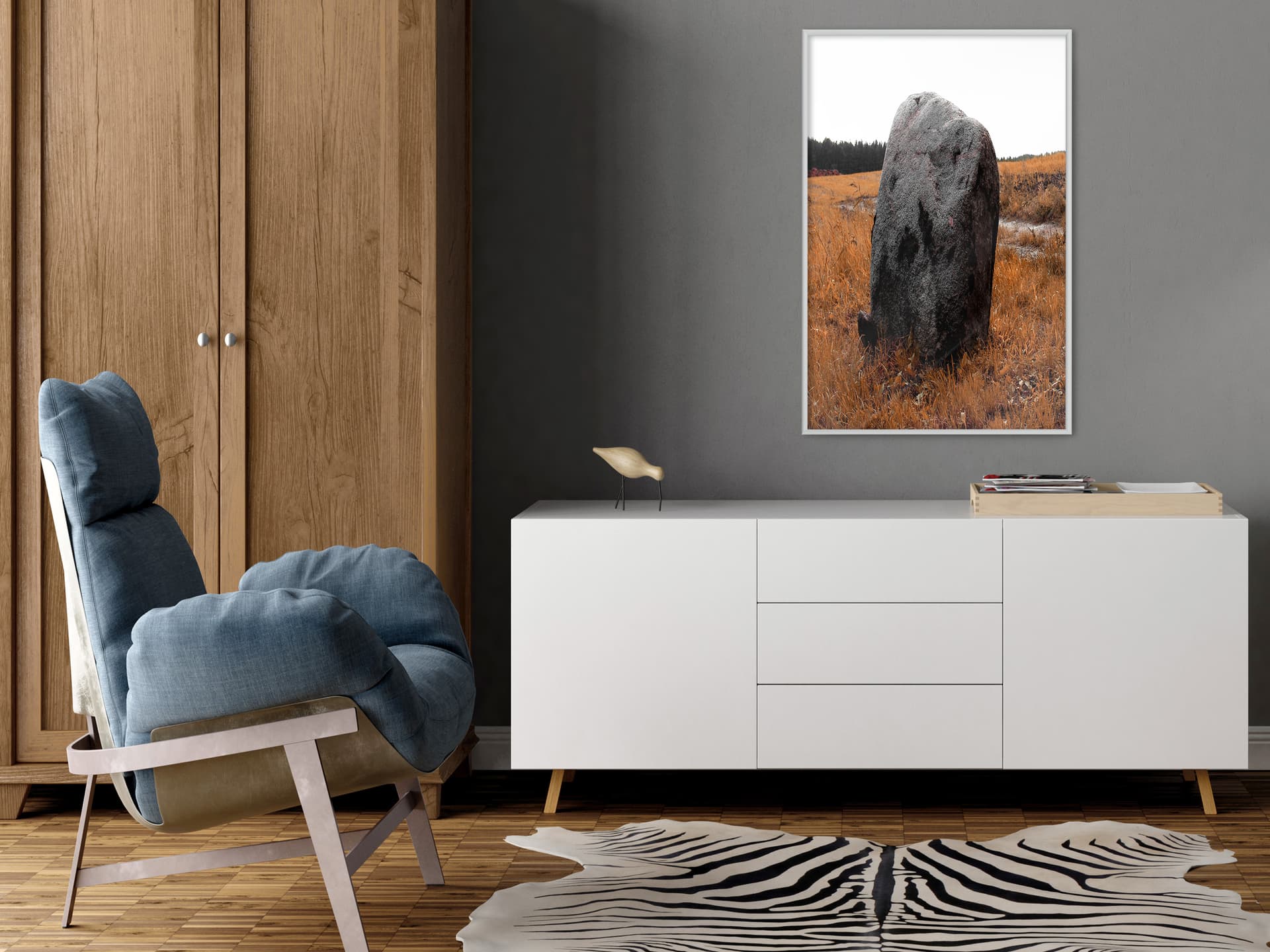 

Plakat - Kamień spotkań (rozmiar 20x30, wykończenie Rama biała)