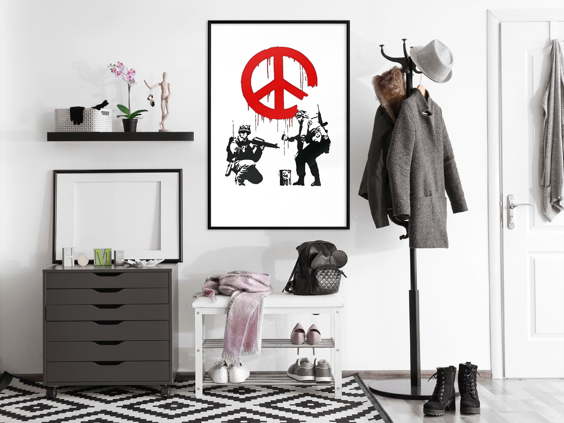 

Plakat - Banksy: CND Soldiers I (rozmiar 30x45, wykończenie Rama czarna)