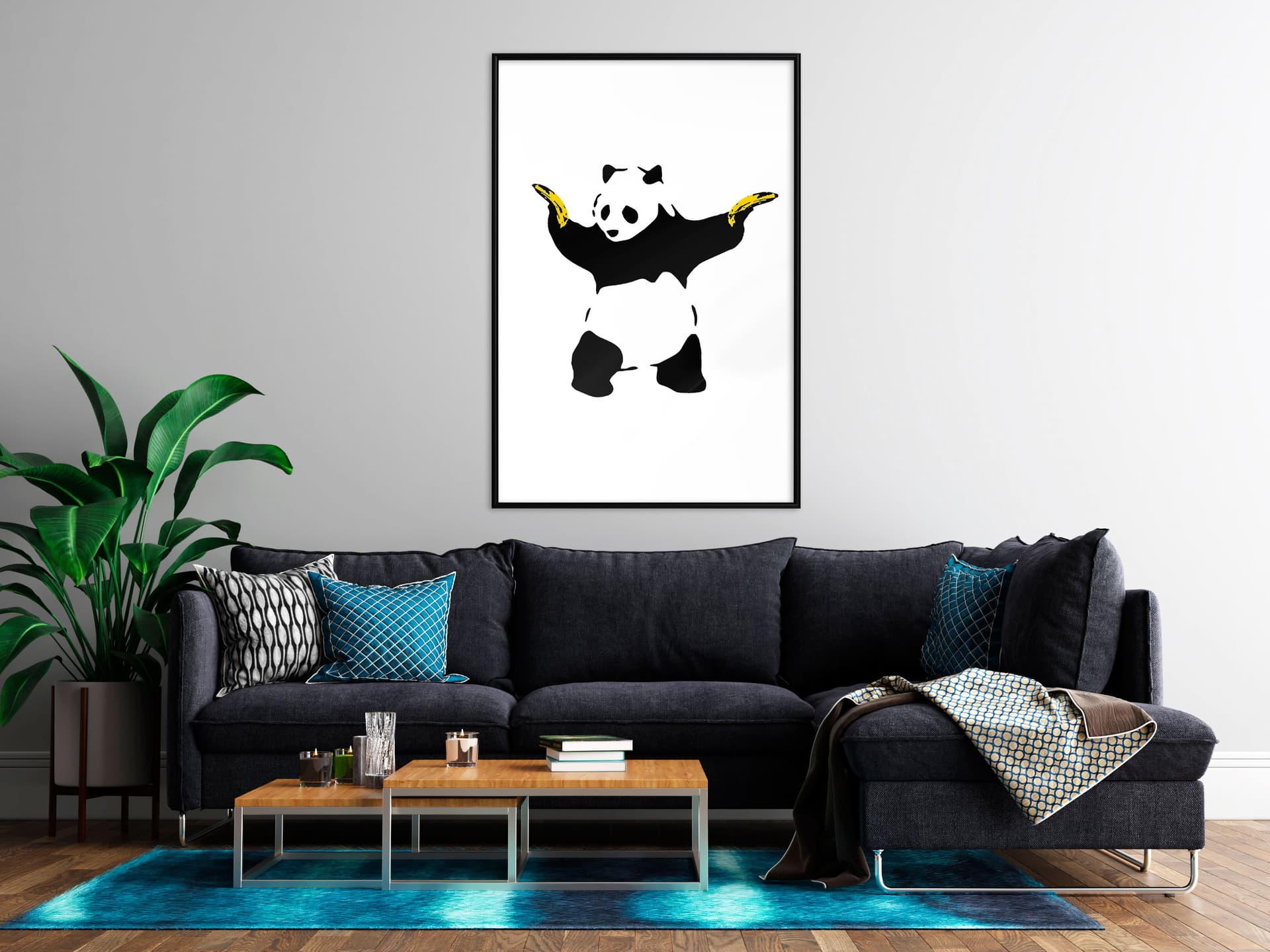 

Plakat - Banksy: Panda With Guns (rozmiar 30x45, wykończenie Rama czarna)