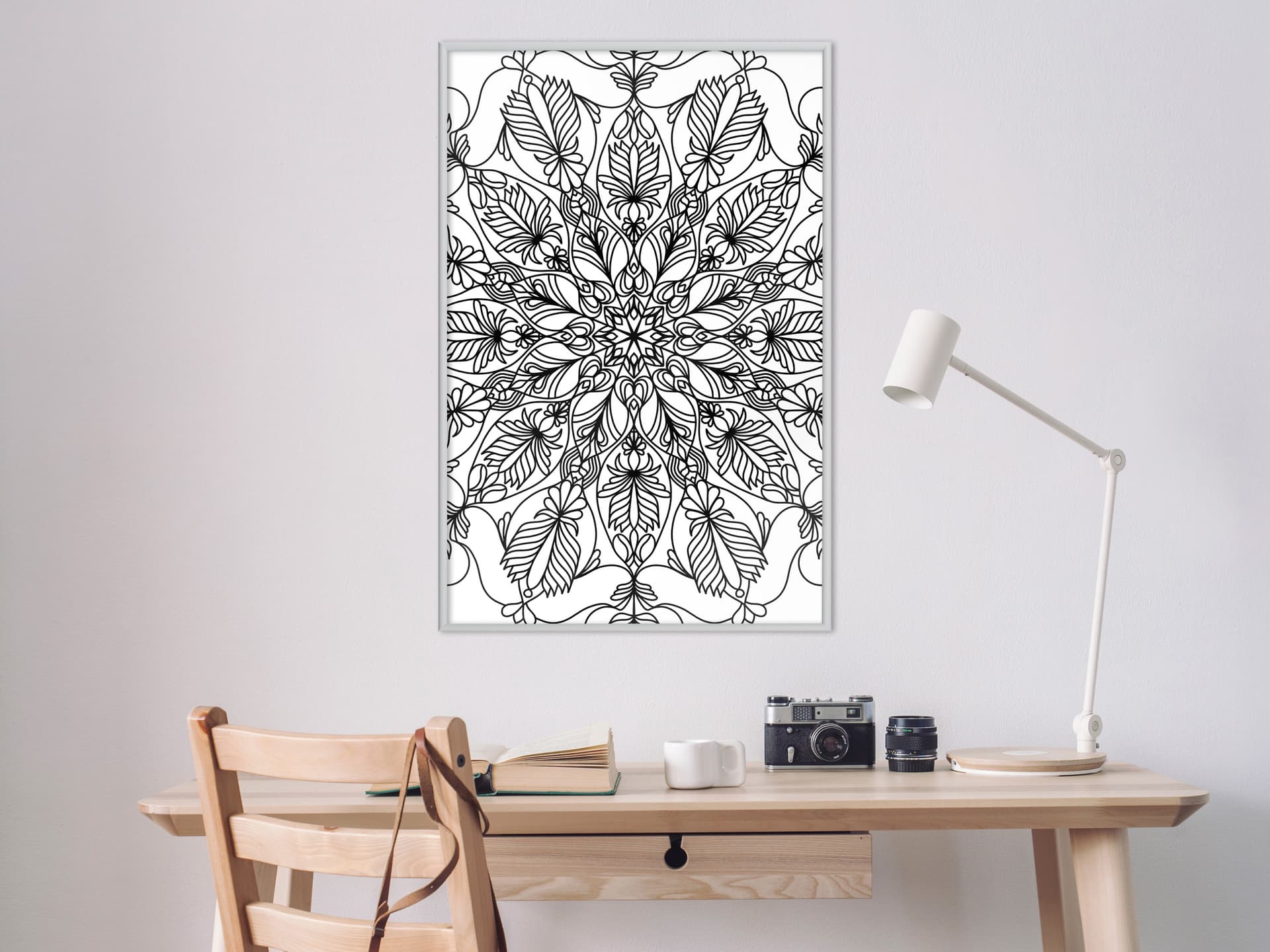 

Plakat - Pokoloruj swoją mandalę I (rozmiar 30x45, wykończenie Rama biała)