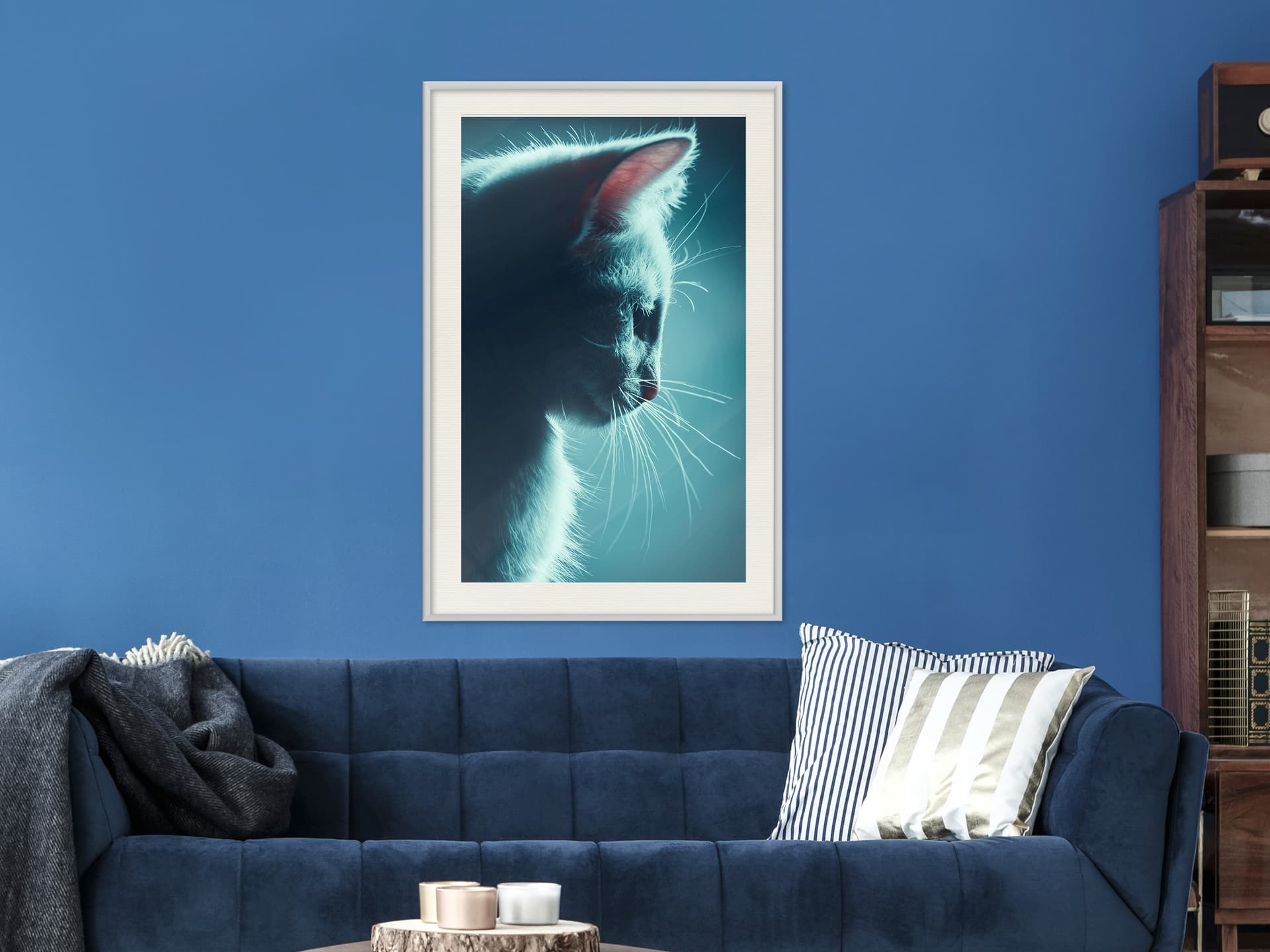 

Plakat - Rozkoszny futrzak (rozmiar 40x60, wykończenie Rama biała z passe-partout)