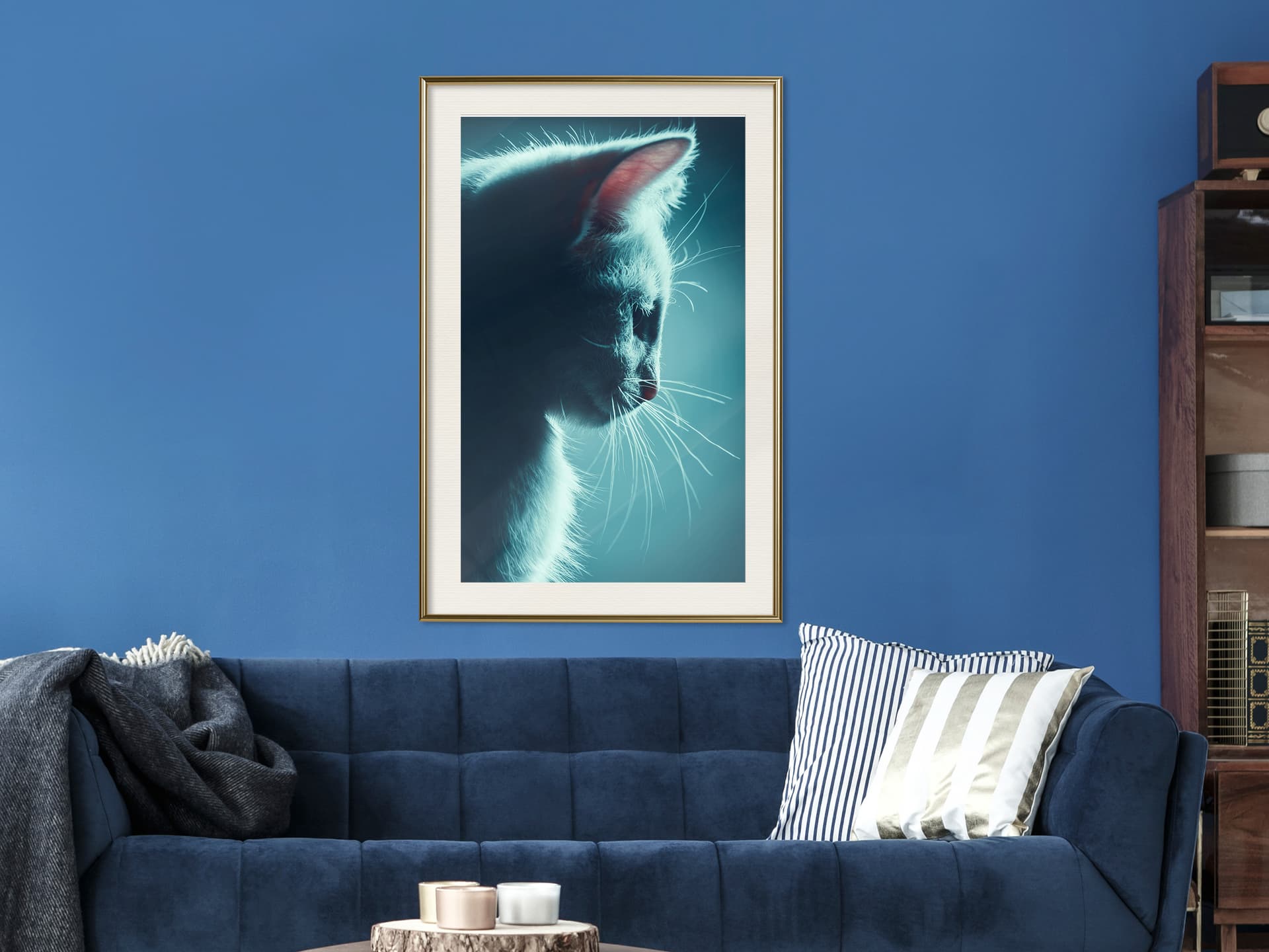 

Plakat - Rozkoszny futrzak (rozmiar 40x60, wykończenie Rama złota z passe-partout)