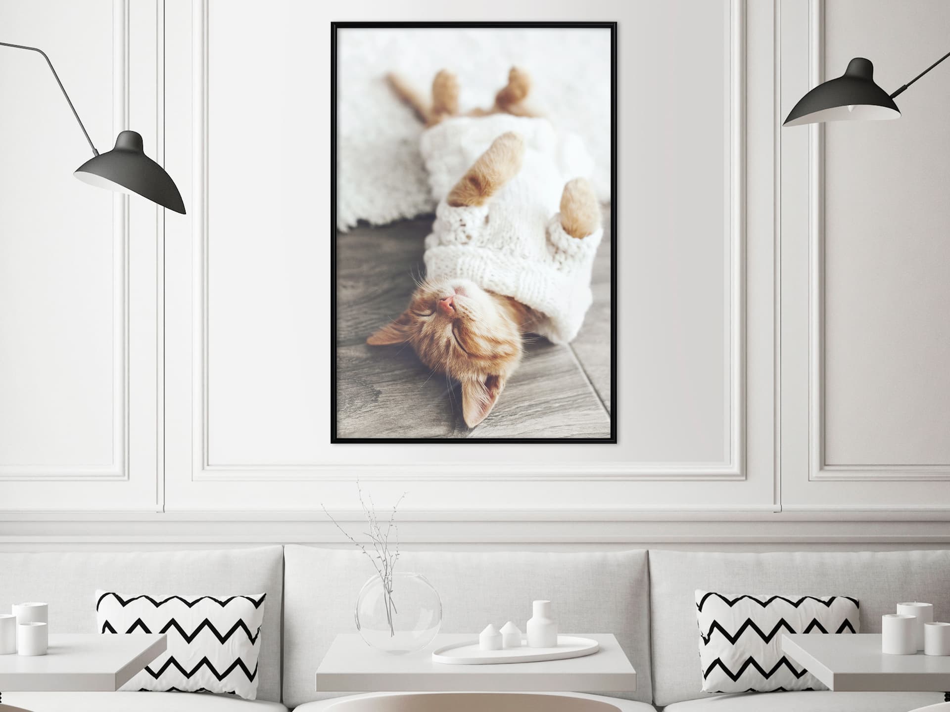 

Plakat - Kocie życie (rozmiar 20x30, wykończenie Rama czarna)